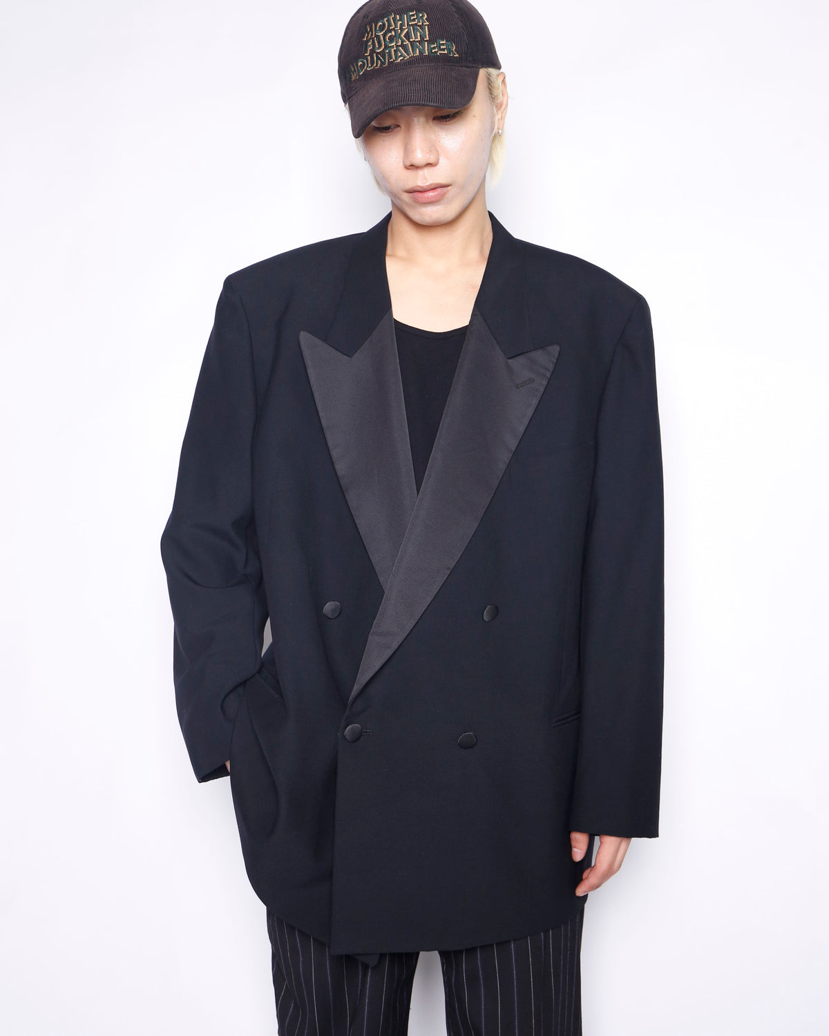 vintage 80's MANI by Giorgio Armani double breasted smoking jacket
