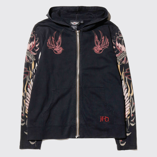 vintage harley-davidson tatoo hoodie