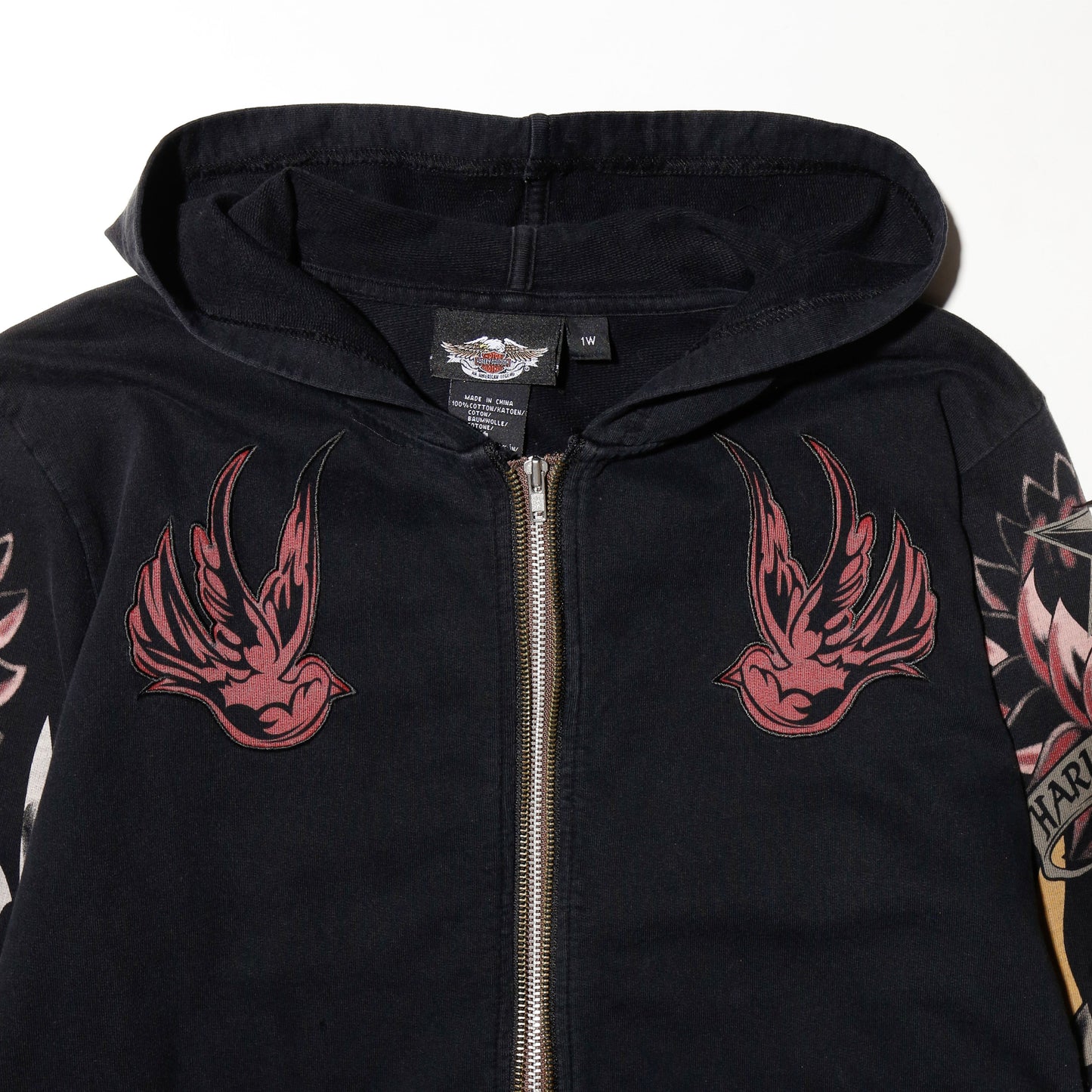 vintage harley davidson tattoo hoodie