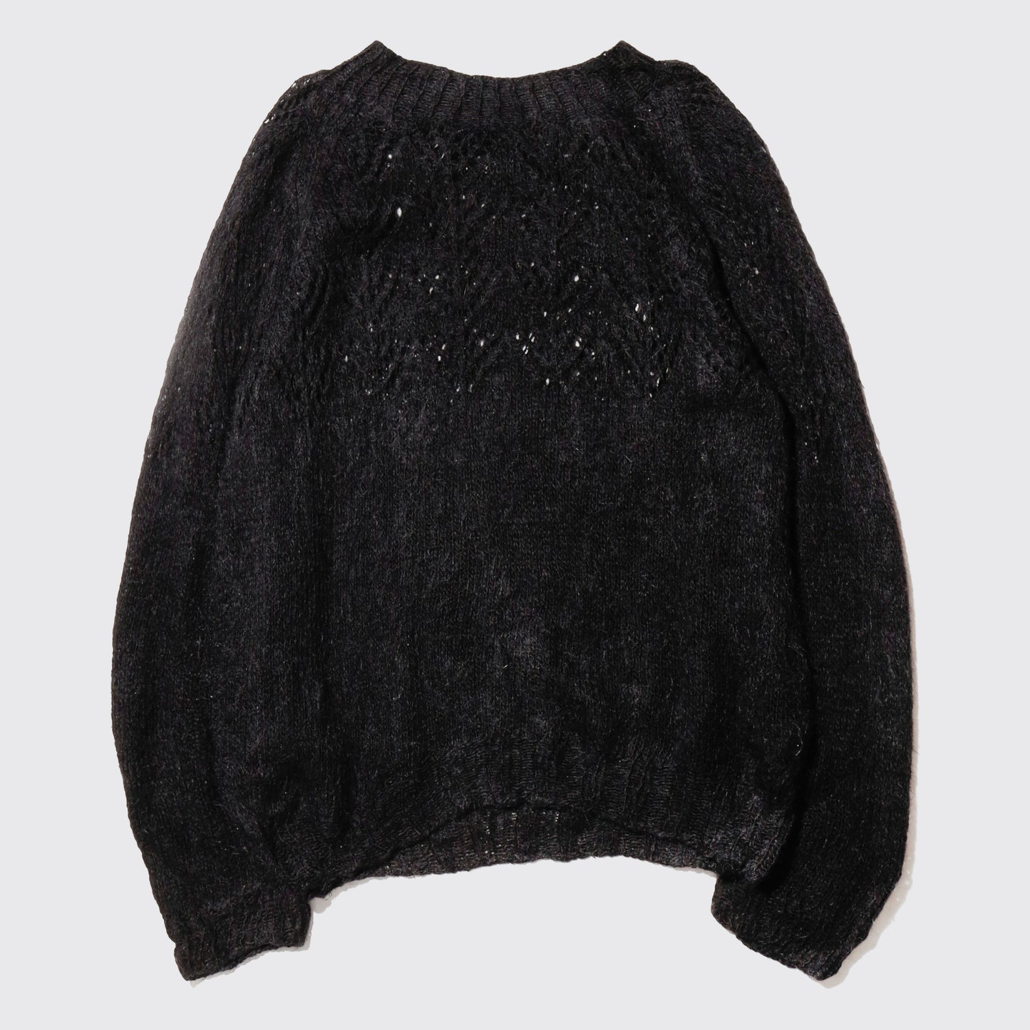 vintage crochet mohair sweater