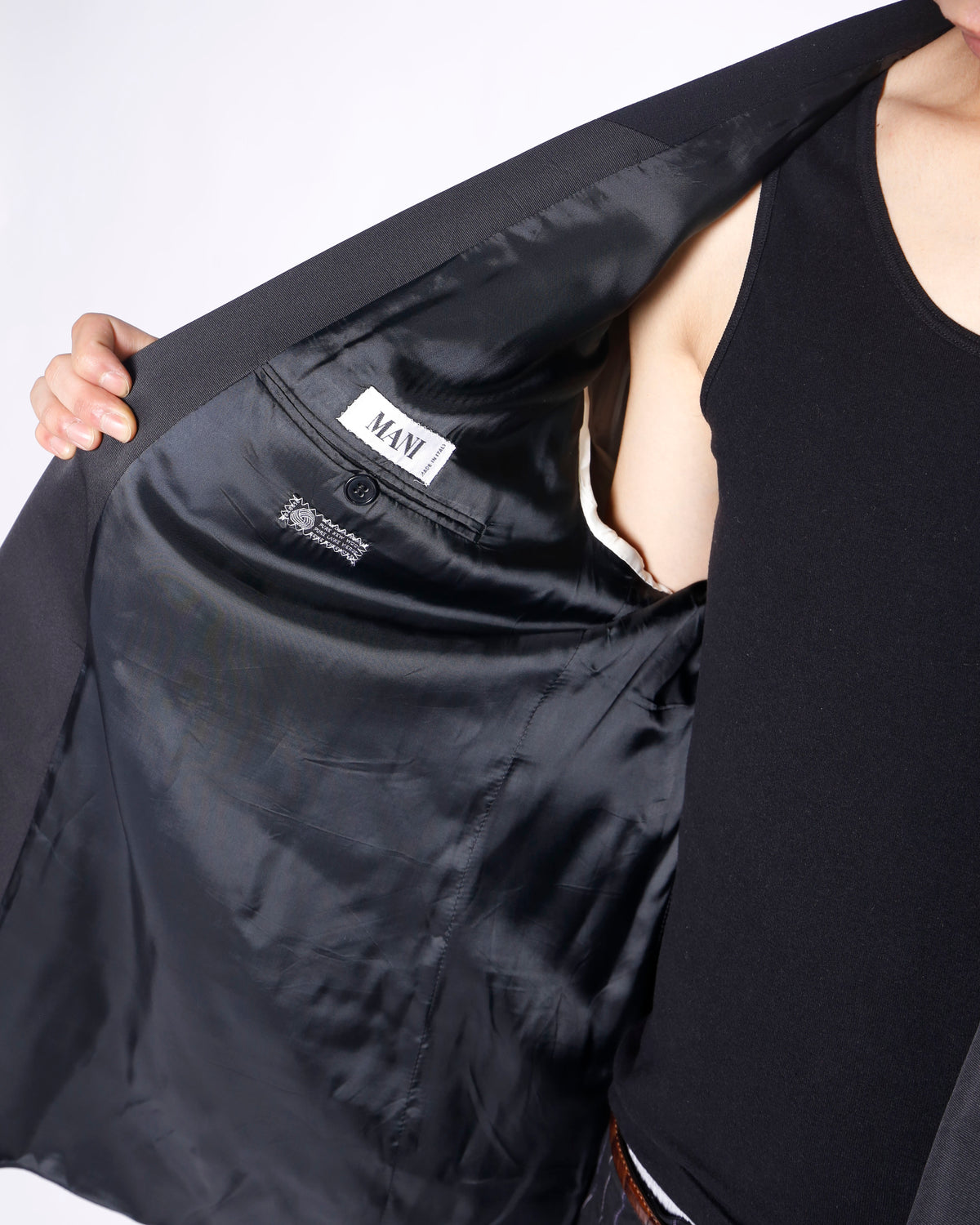 vintage 80's MANI by Giorgio Armani double breasted smoking jacket