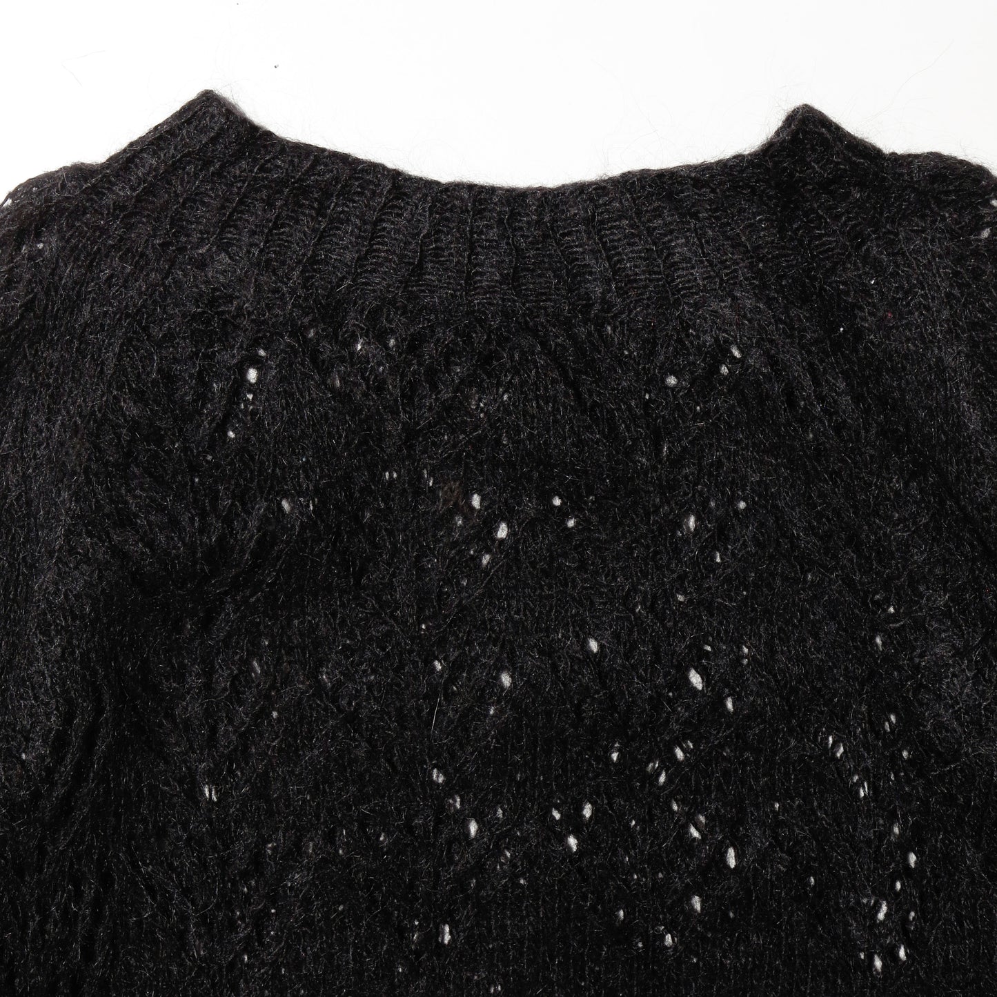 vintage crochet mohair sweater