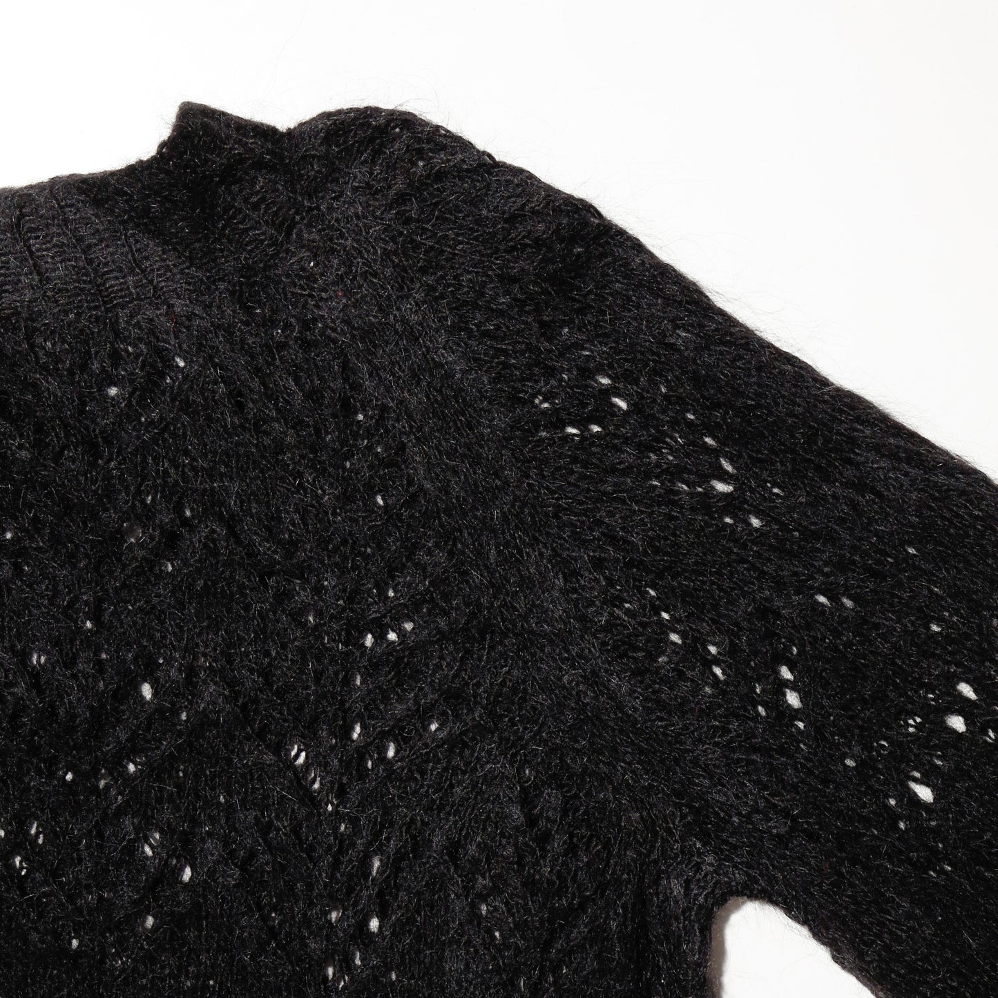 vintage crochet mohair sweater