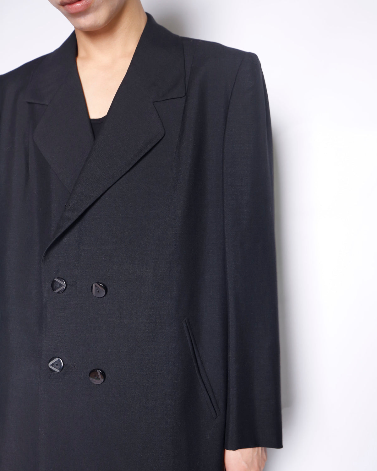 vintage double breasted chesterfield coat