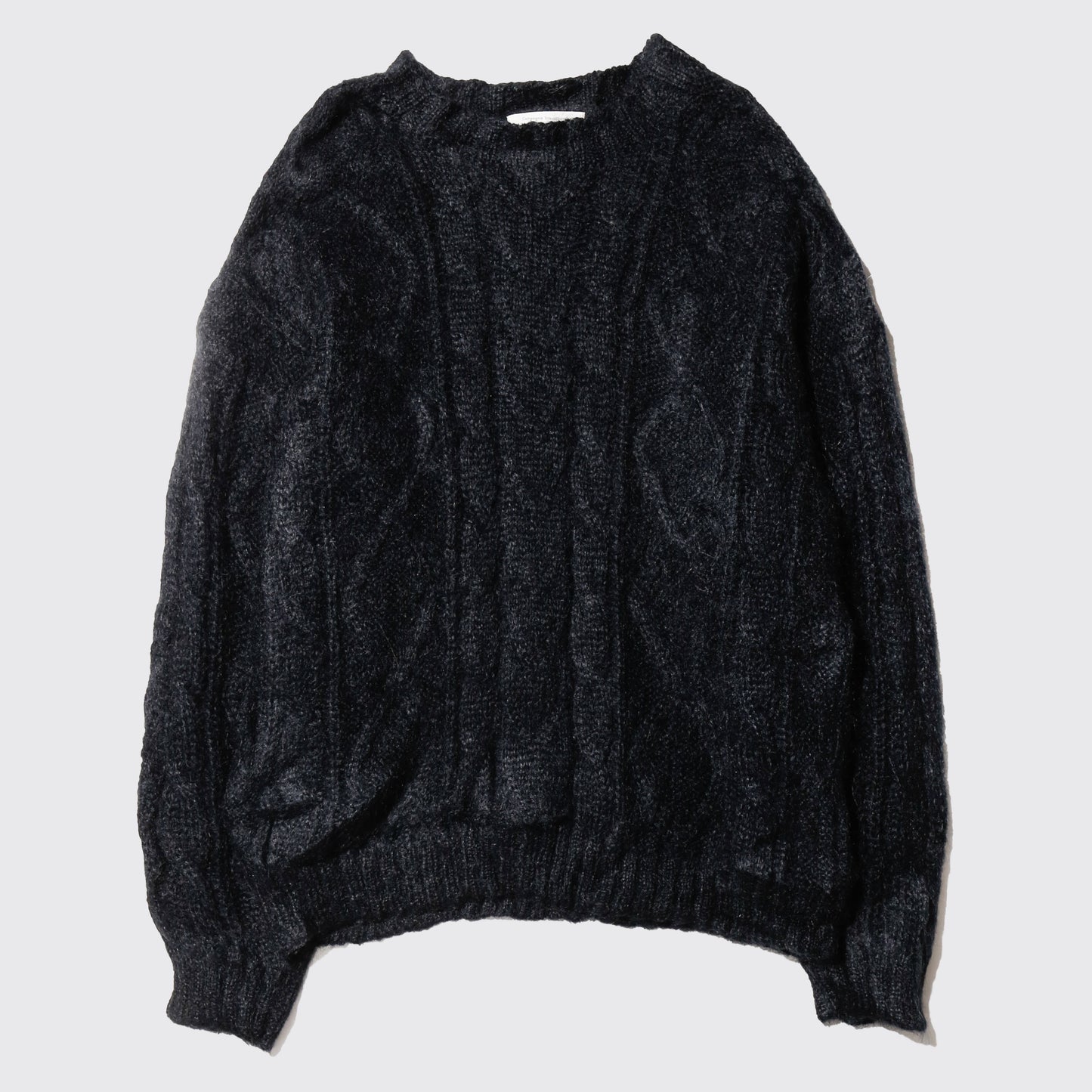 vintage cable mohair knit sweater