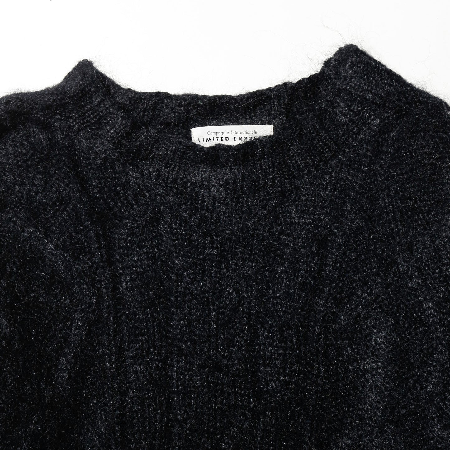 vintage cable mohair knit sweater