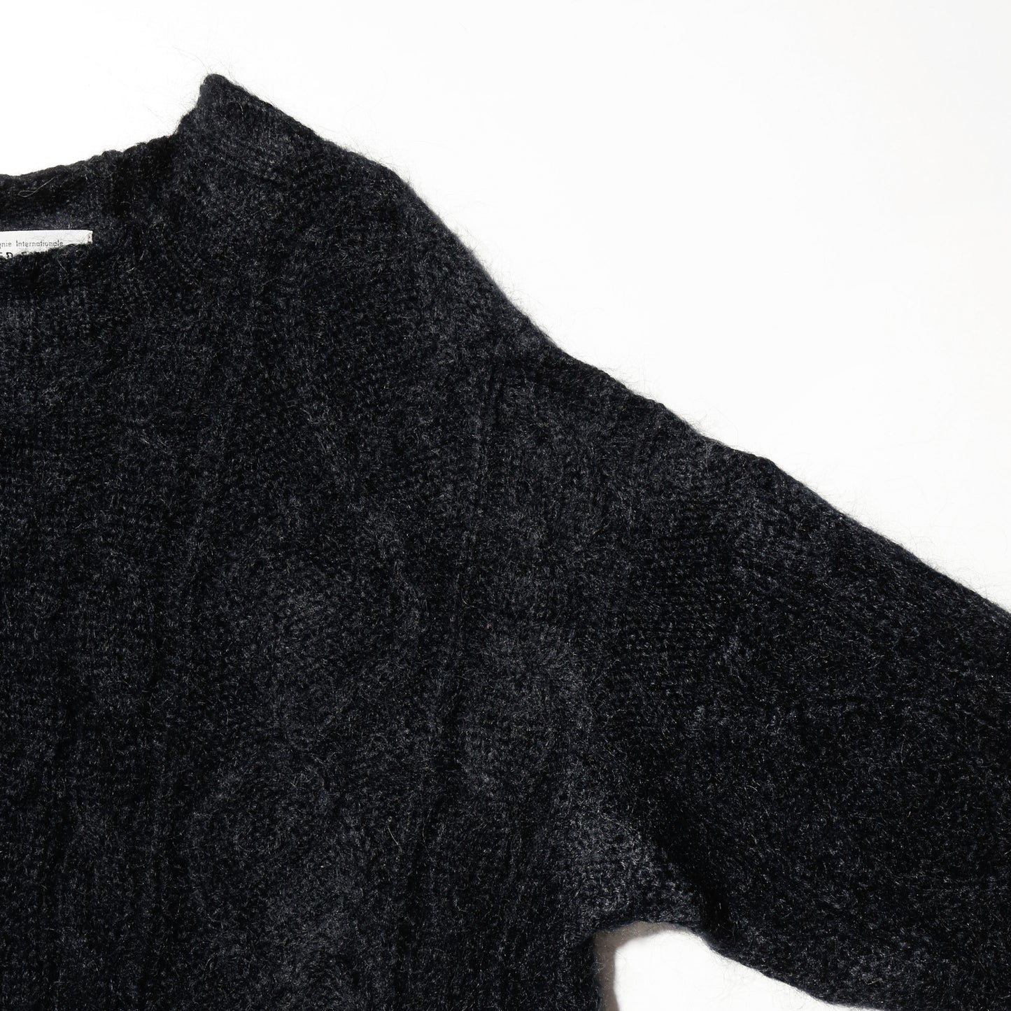 vintage cable mohair knit sweater