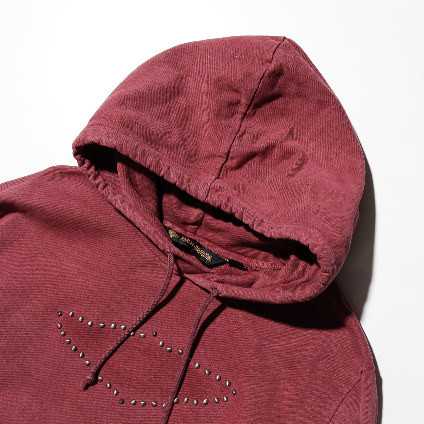 vintage 00's harley-davidson studs hoodie