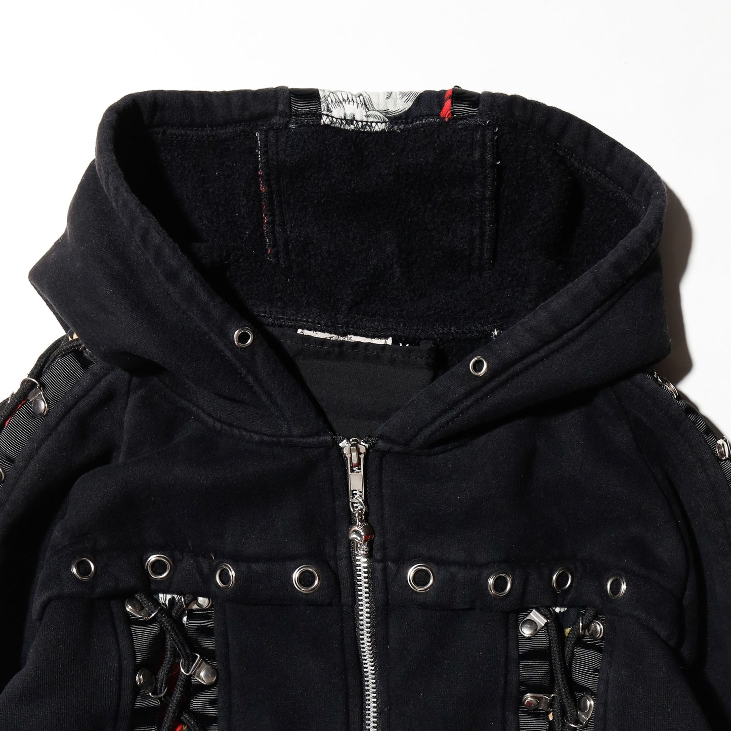 vintage banned pixie skull hoodie