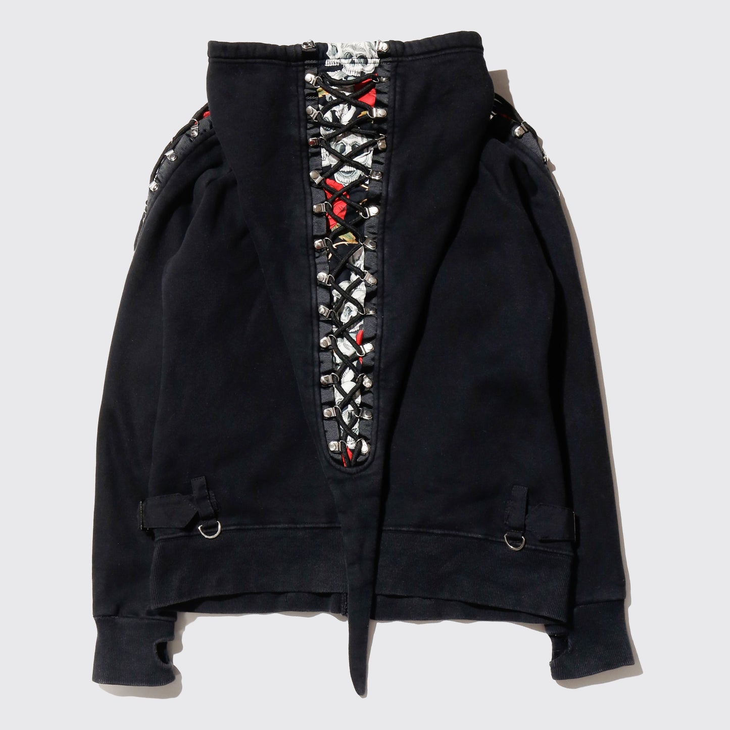 vintage banned pixie skull hoodie