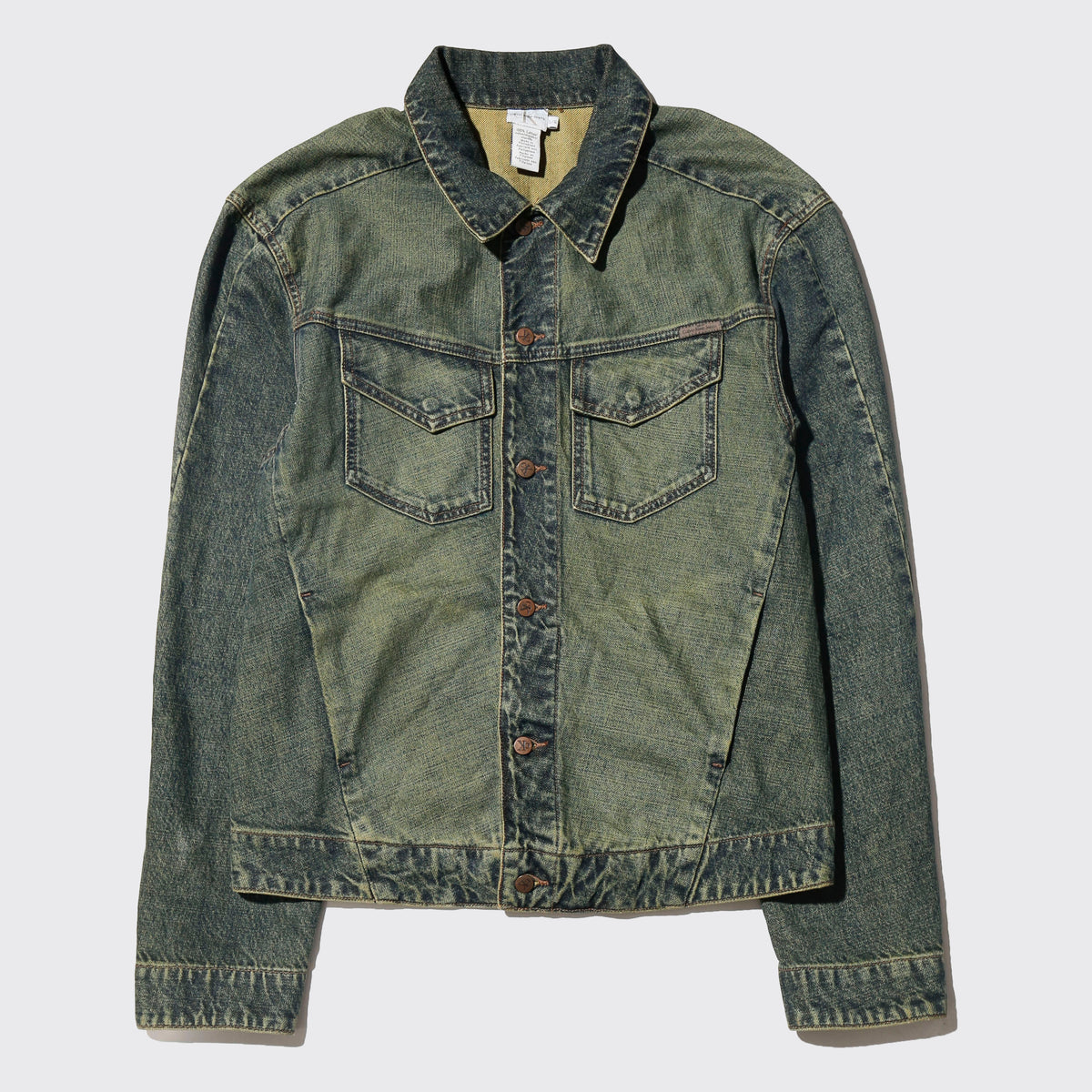 vintage calvin klein chemical trucker jacket