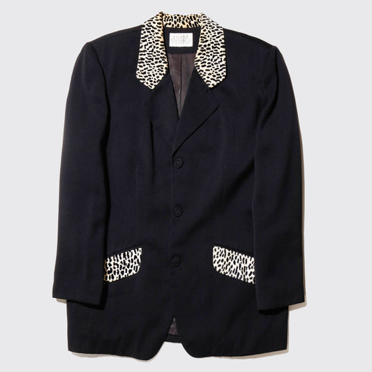 vintage leopard smoking jacket