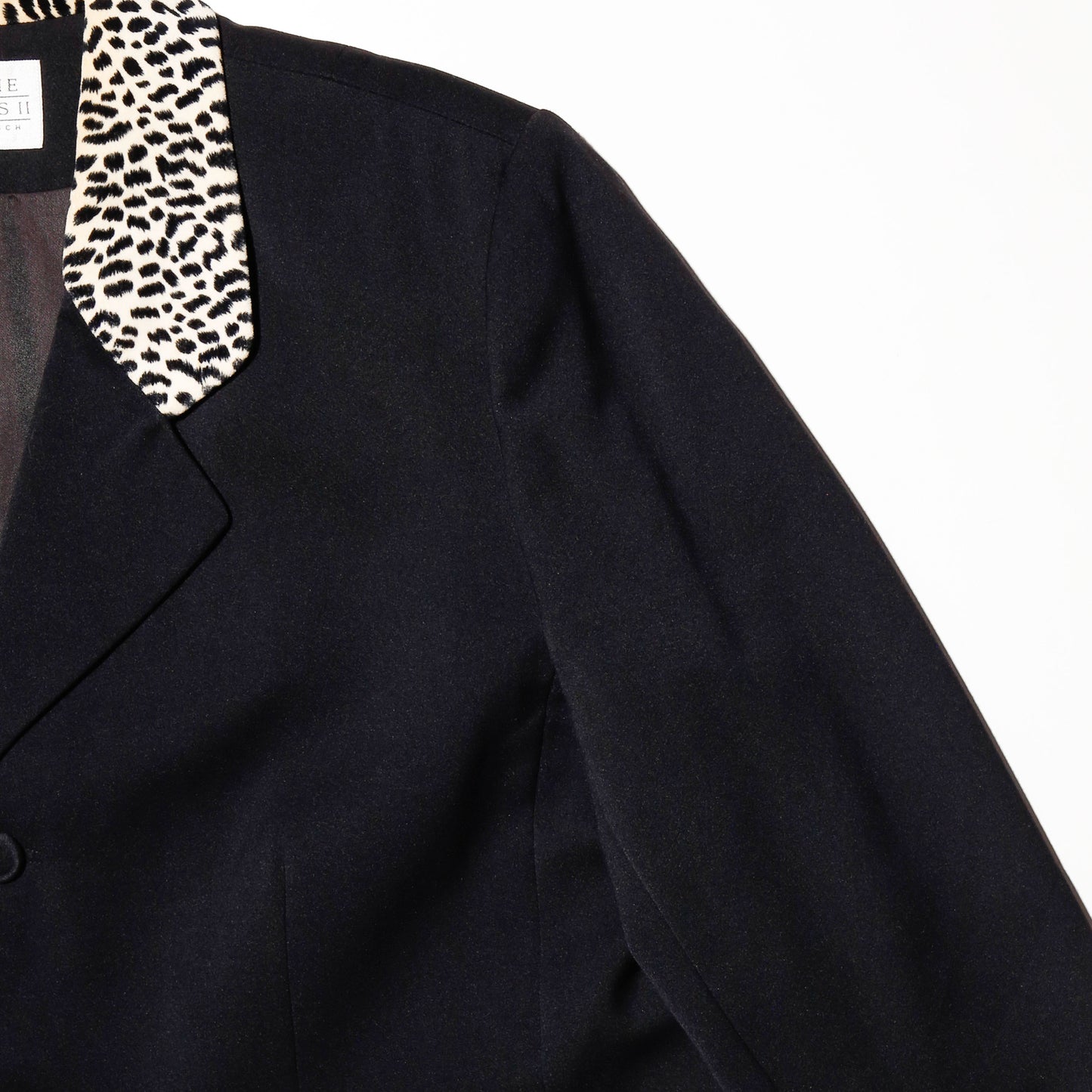 vintage leopard smoking jacket