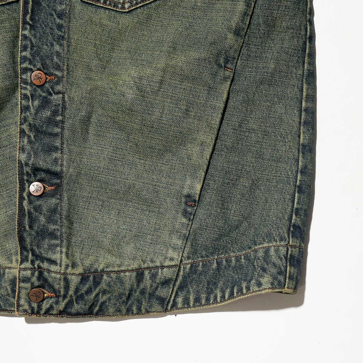 vintage calvin klein chemical trucker jacket