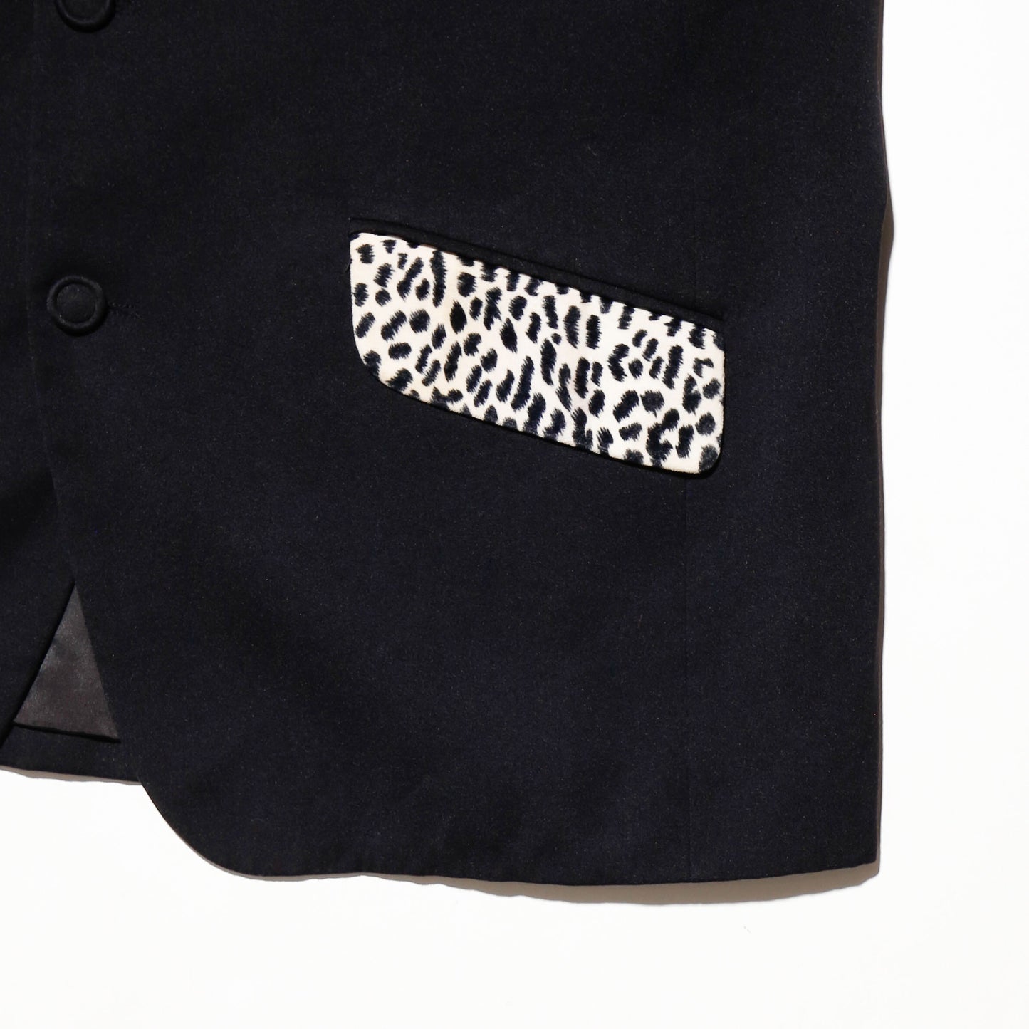 vintage leopard smoking jacket