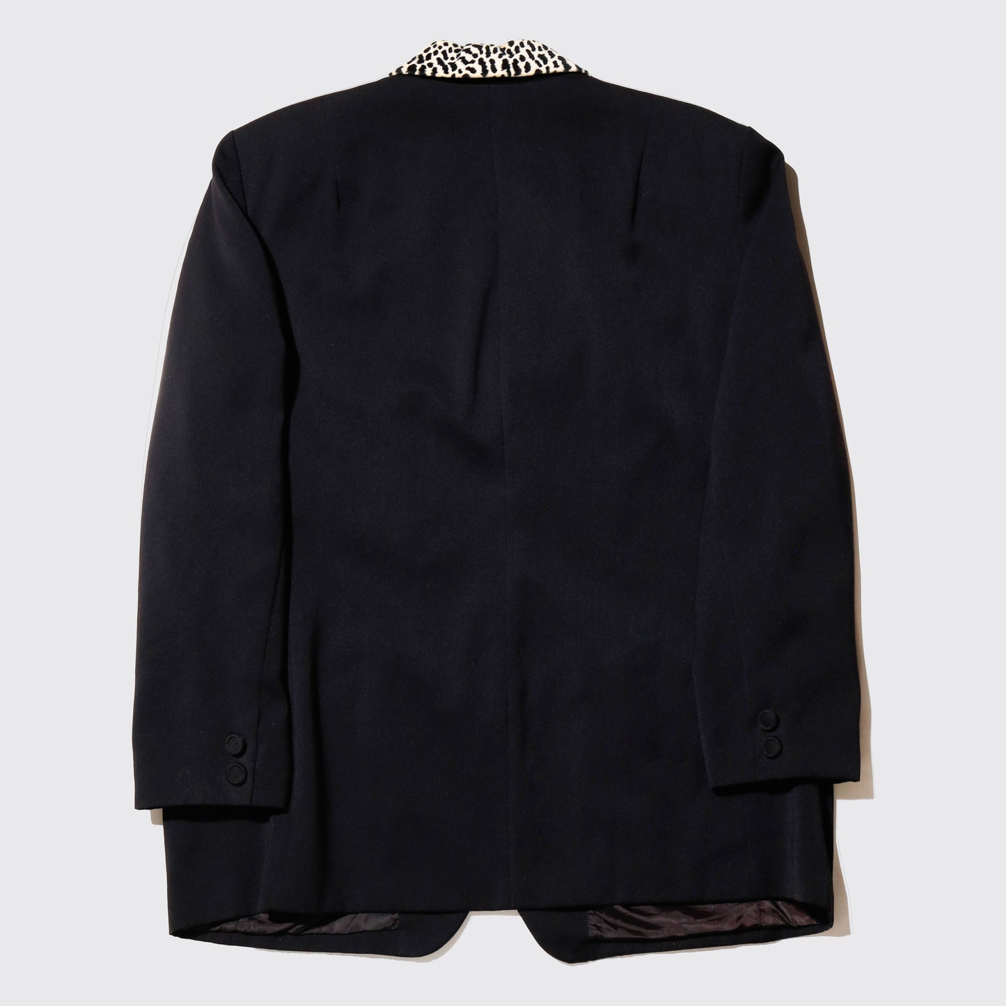 vintage leopard smoking jacket