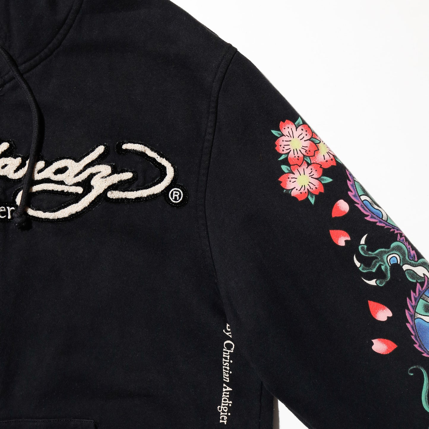 vintage ed hardy tatoo reversible hoodie