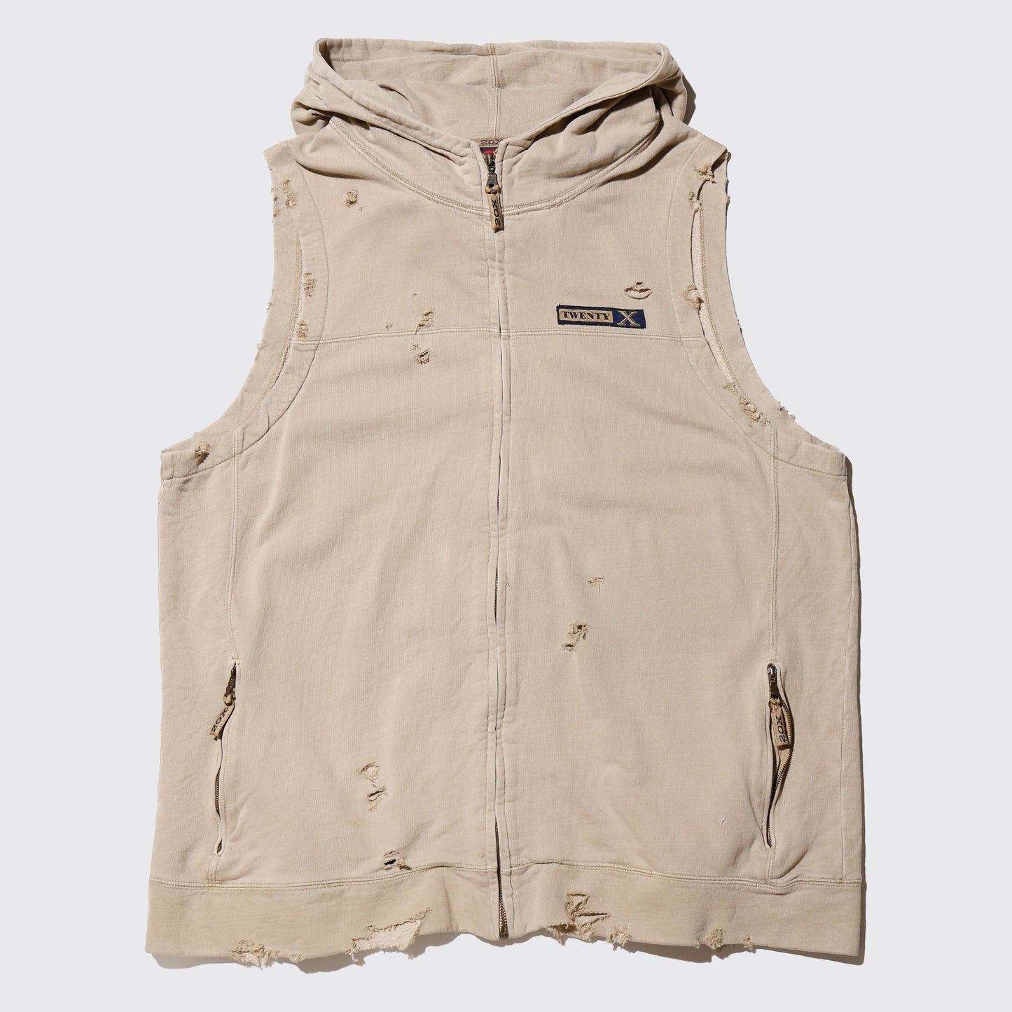 vintage twenty X broken hooded vest