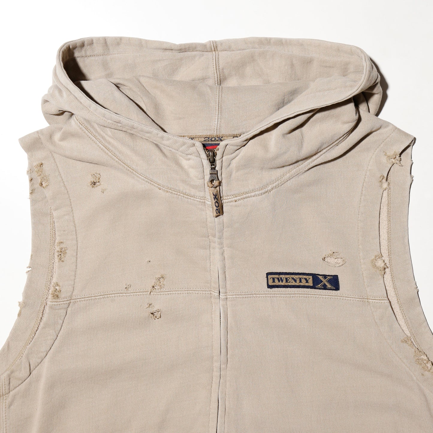 vintage twenty X broken hooded vest