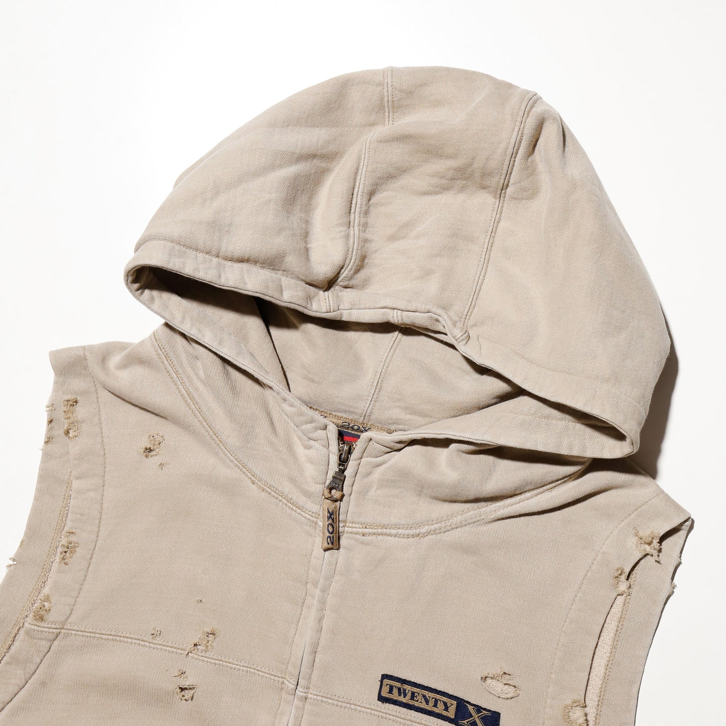 vintage twenty X broken hooded vest