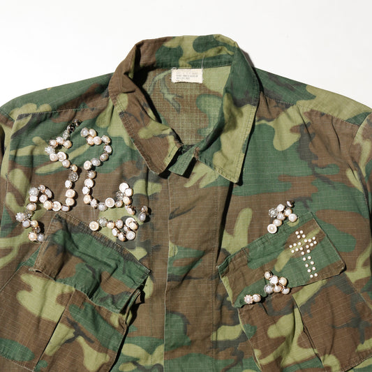 *one-off 60's us army perl bijou fatigue jacket