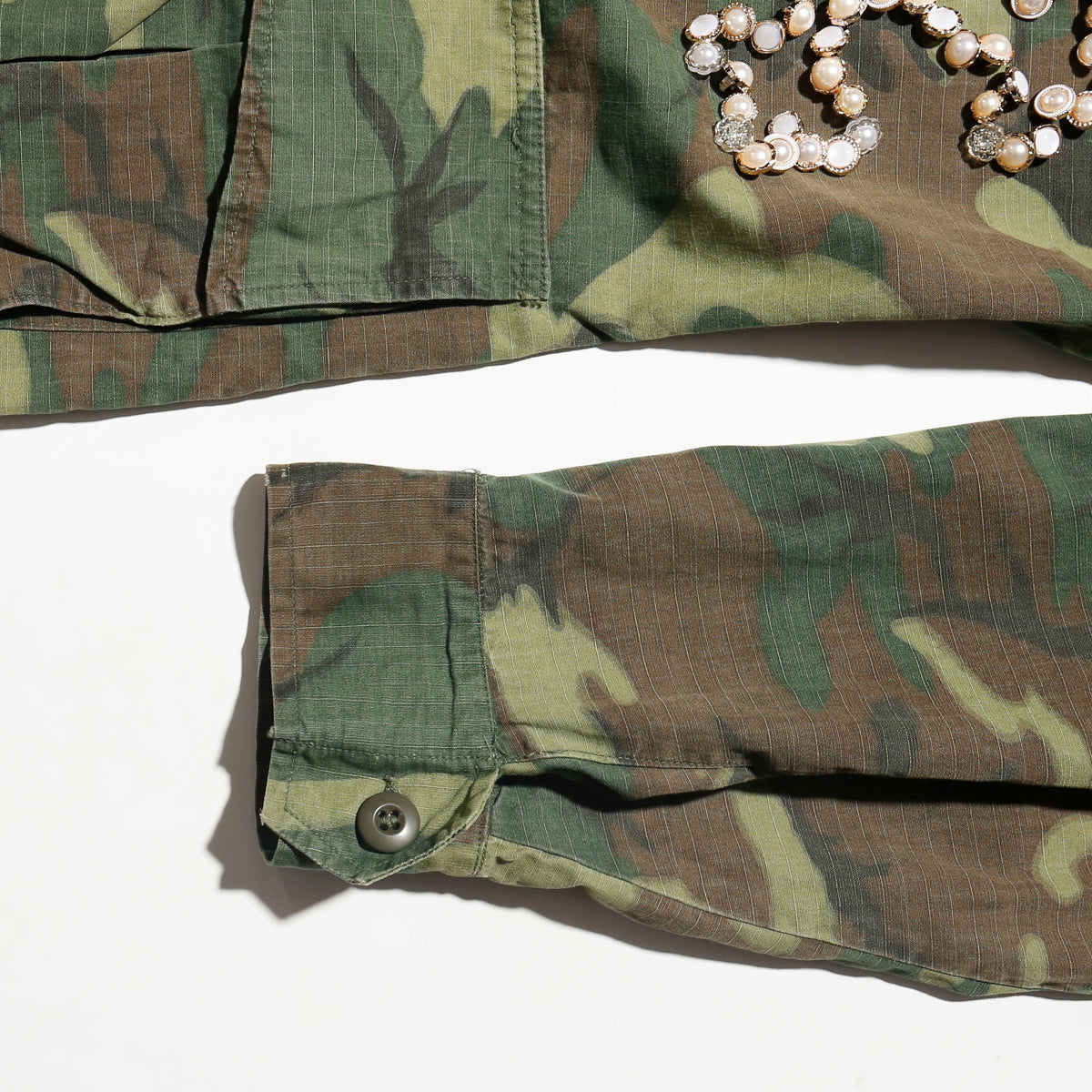 *one-off 60's us army perl bijou fatigue jacket