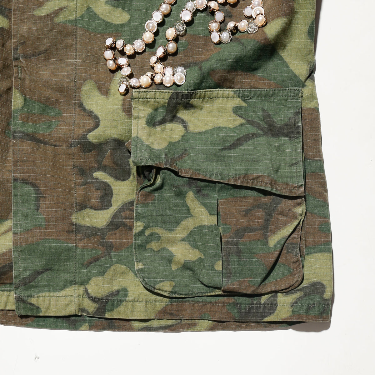 *one-off 60's us army perl bijou fatigue jacket