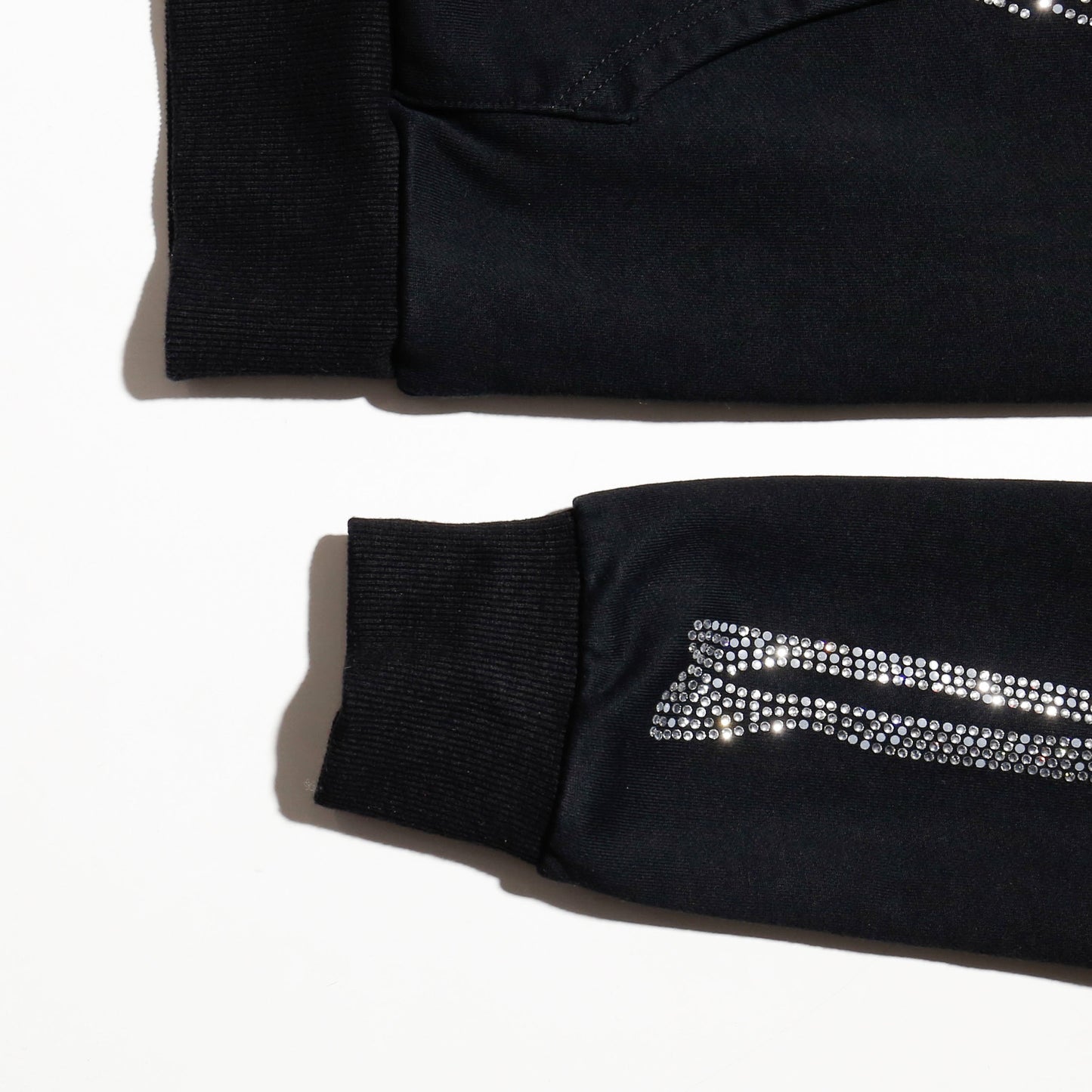 vintage skelton butterfly mask rhinestone hoodie