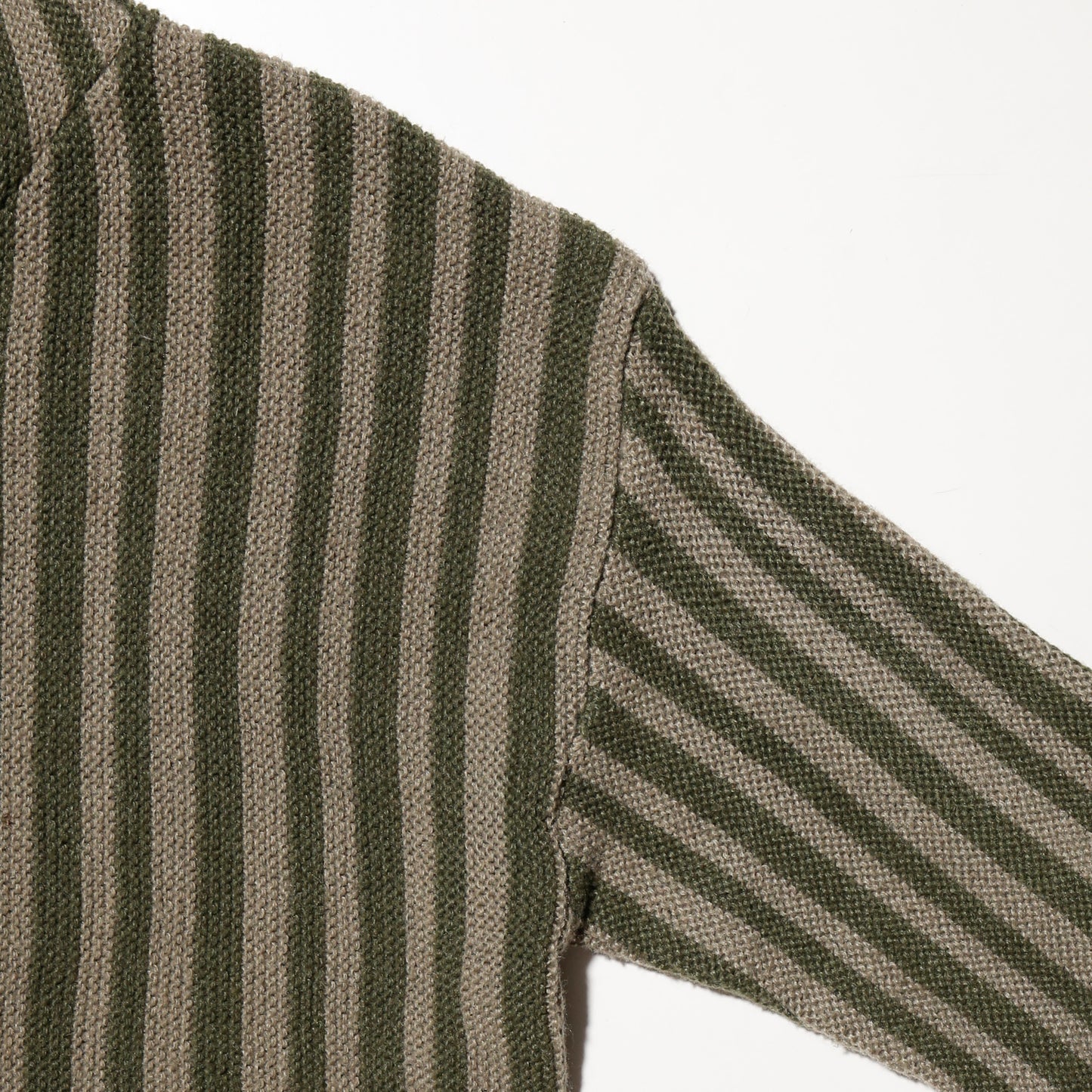 vintage cropped border knit hoodie