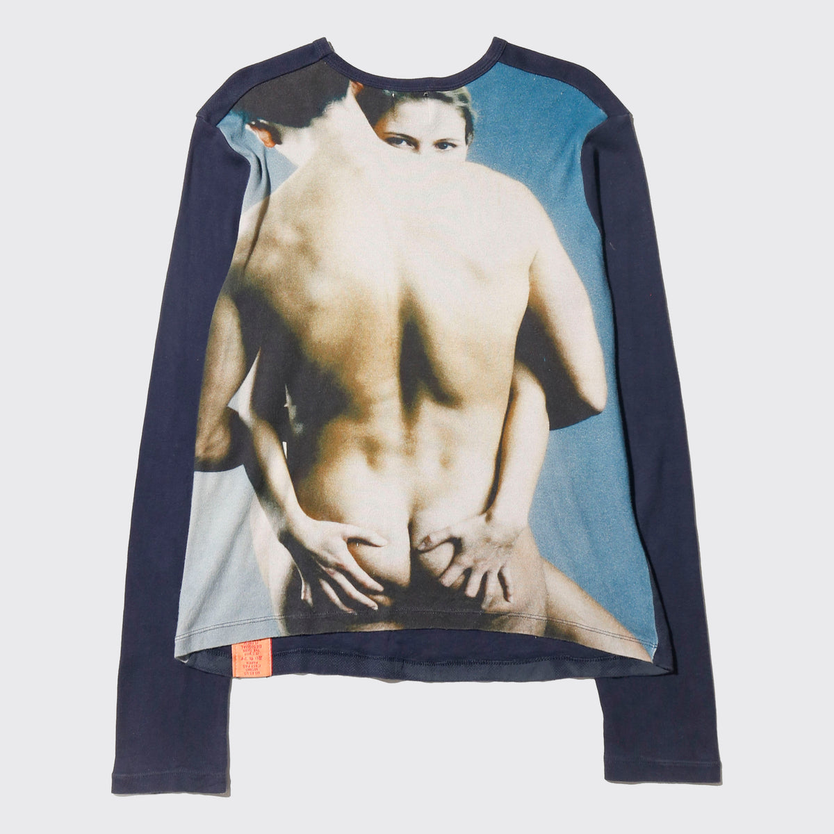 vintage 90-00's desigual body collage cropped l/s t-shirt
