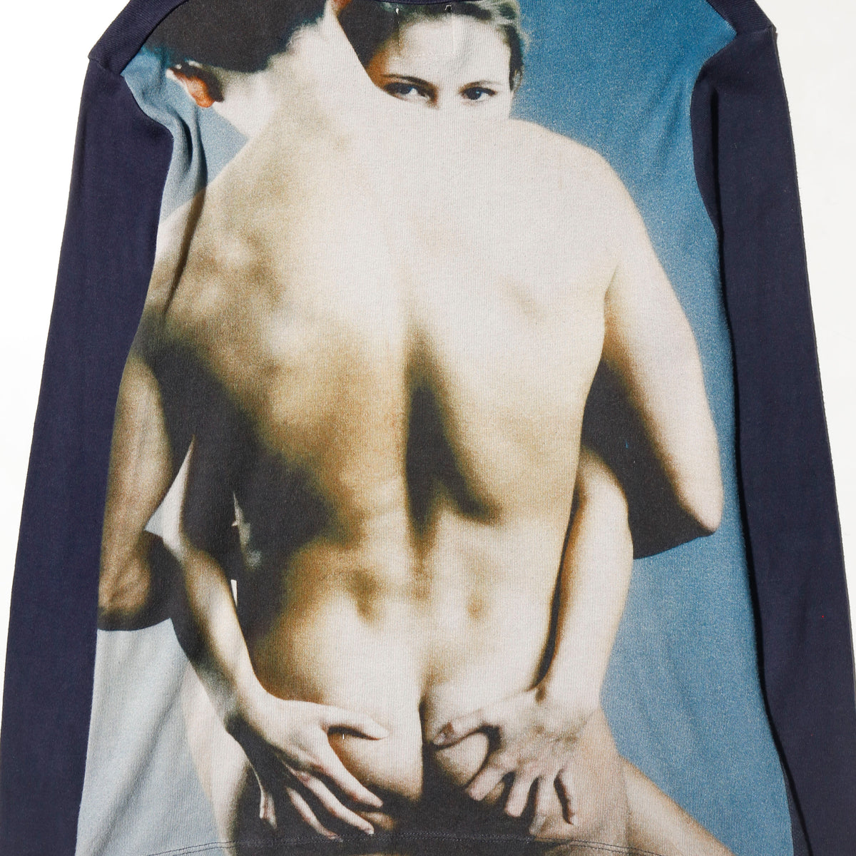 vintage 90-00's desigual body collage cropped l/s t-shirt