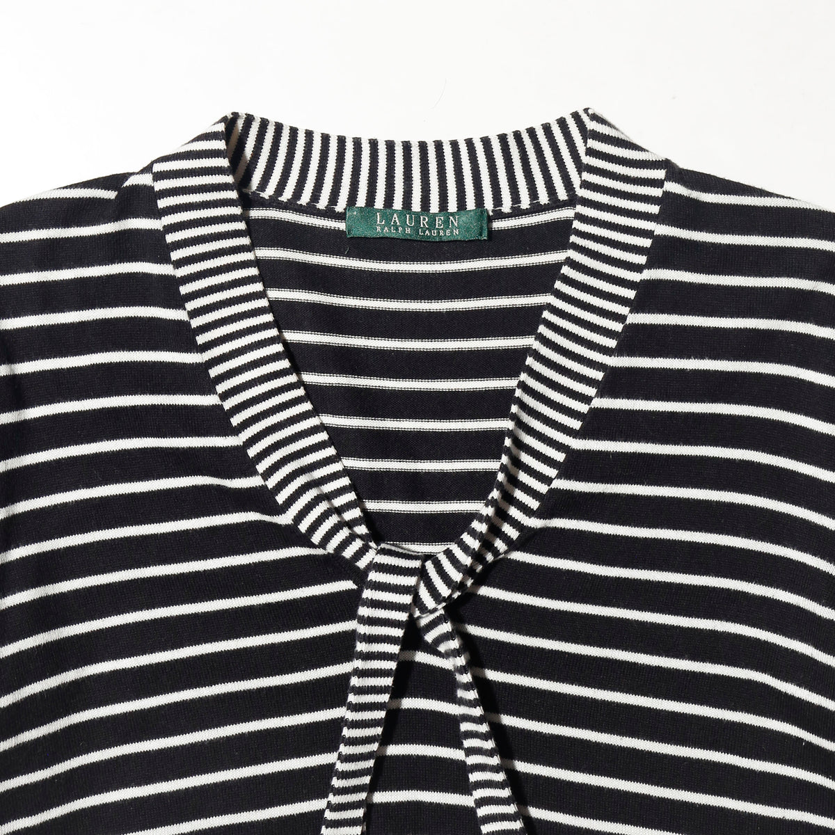vintage lauren ralph lauren border bowtie knit h/s