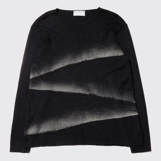 vintage stitched line sweater