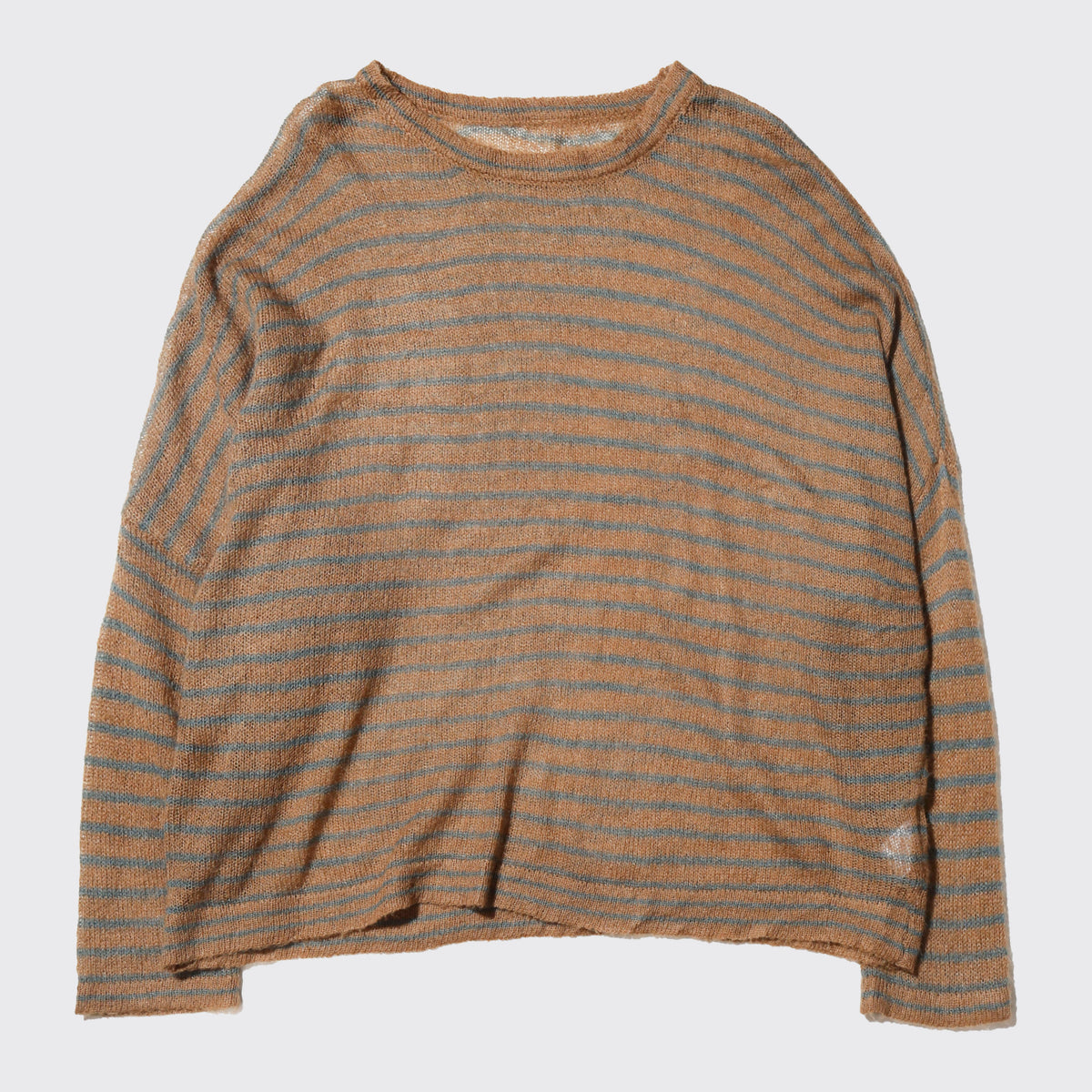 vintage low gauge border wide sweater