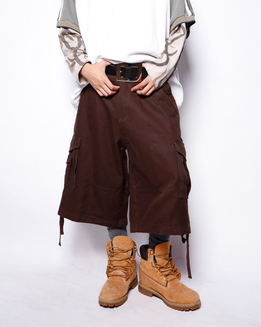 vintage brooklyn basement wide cargo shorts