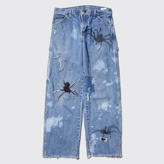 vintage custom painter jeans