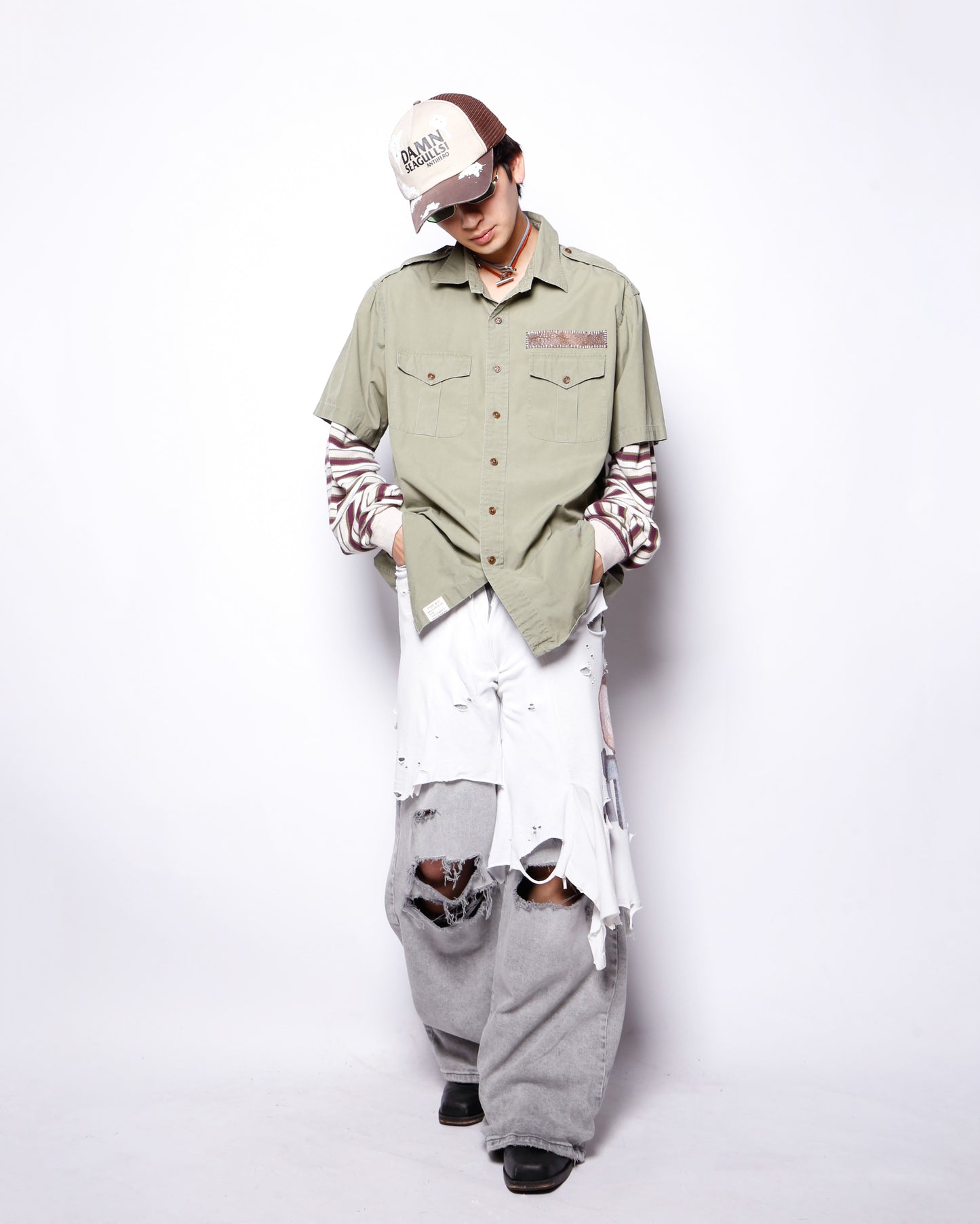 *one-off hybrid boy scout shirt