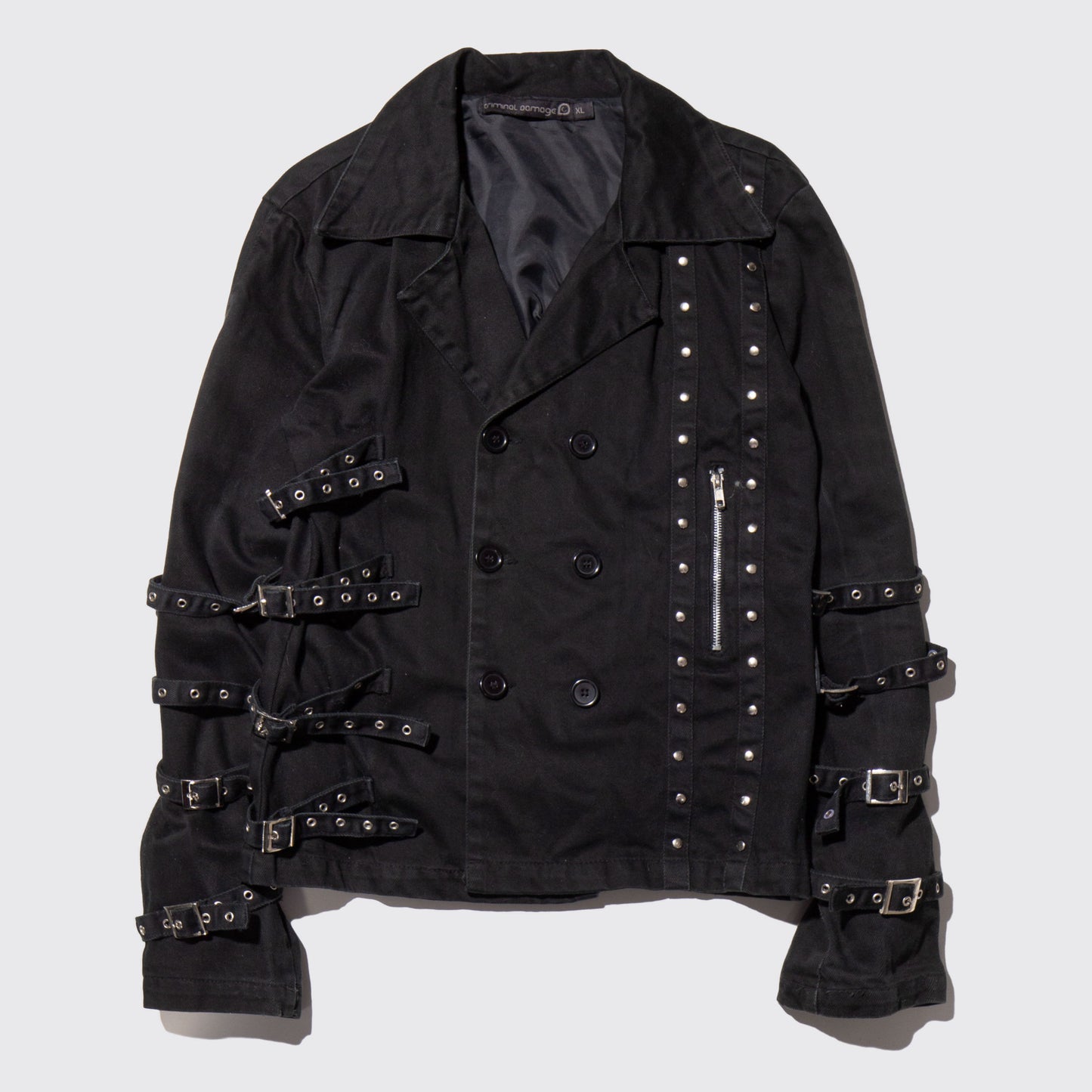 vintage criminal damage bondage jacket