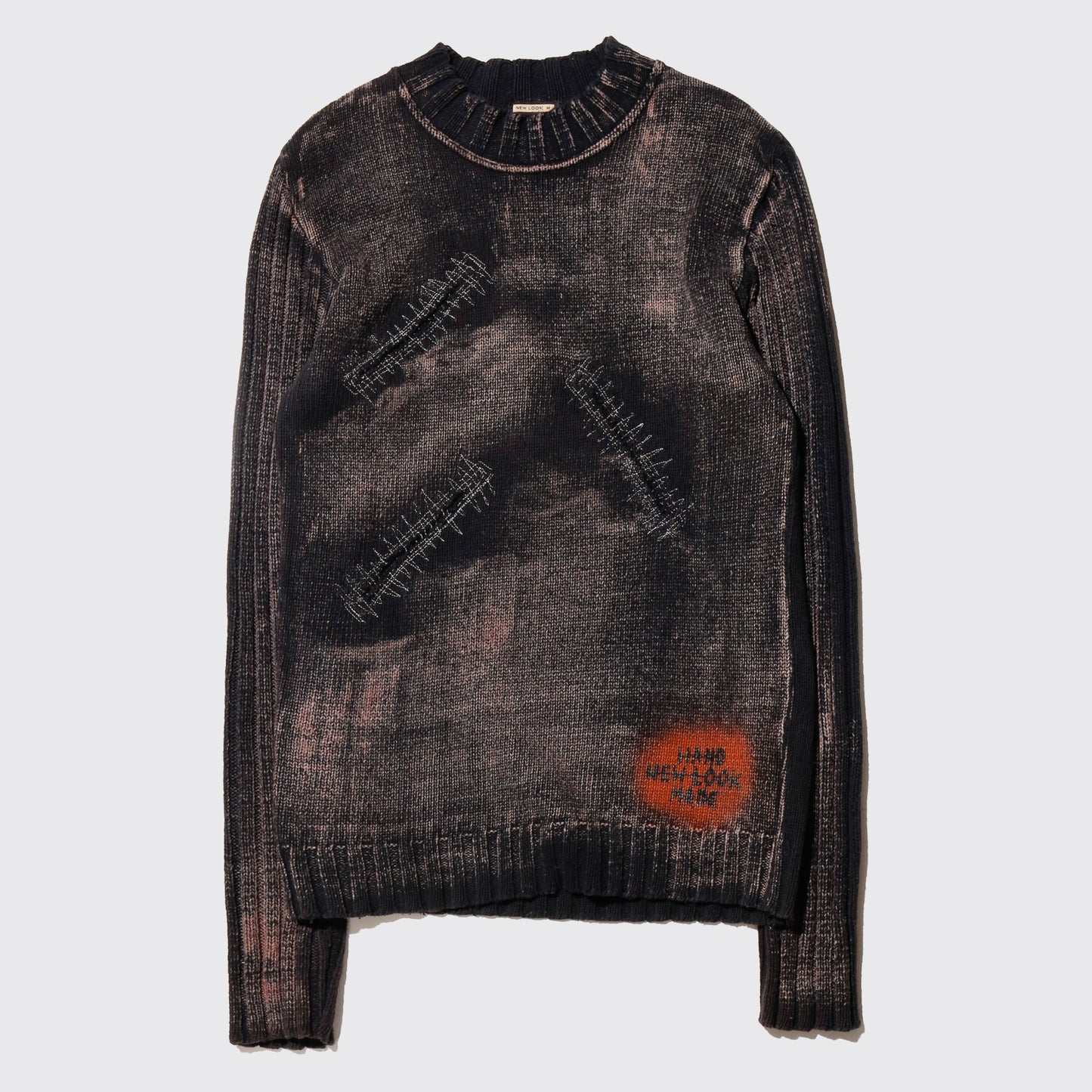 vintage repaired acid sweater