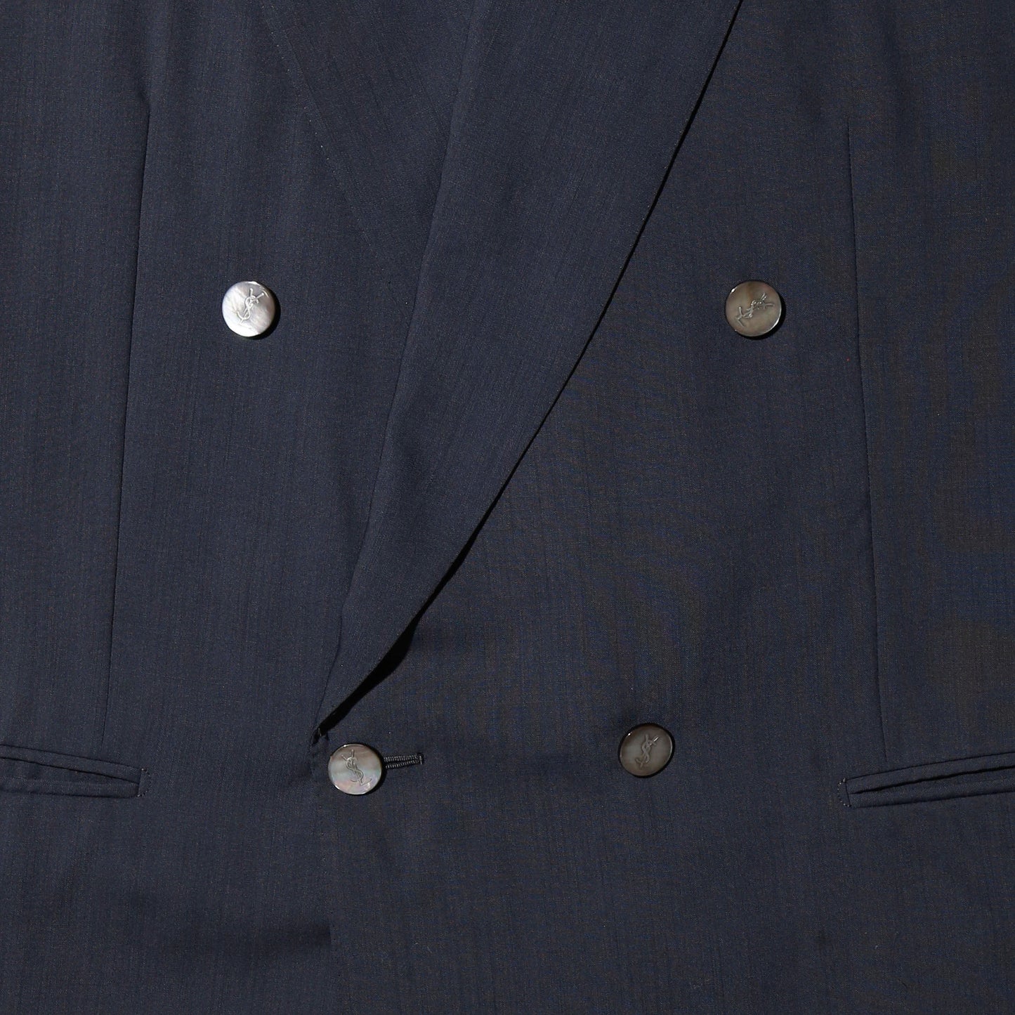 vintage 80's Yves Saint Laurent double breasted tailored jacket