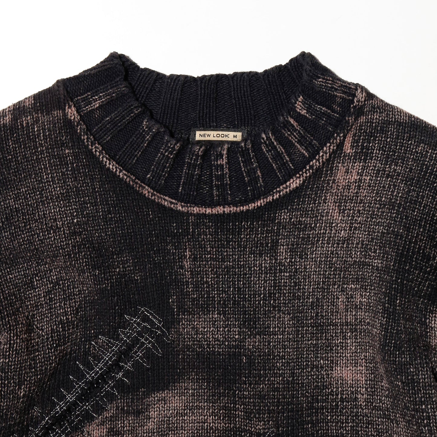 vintage repaired acid sweater