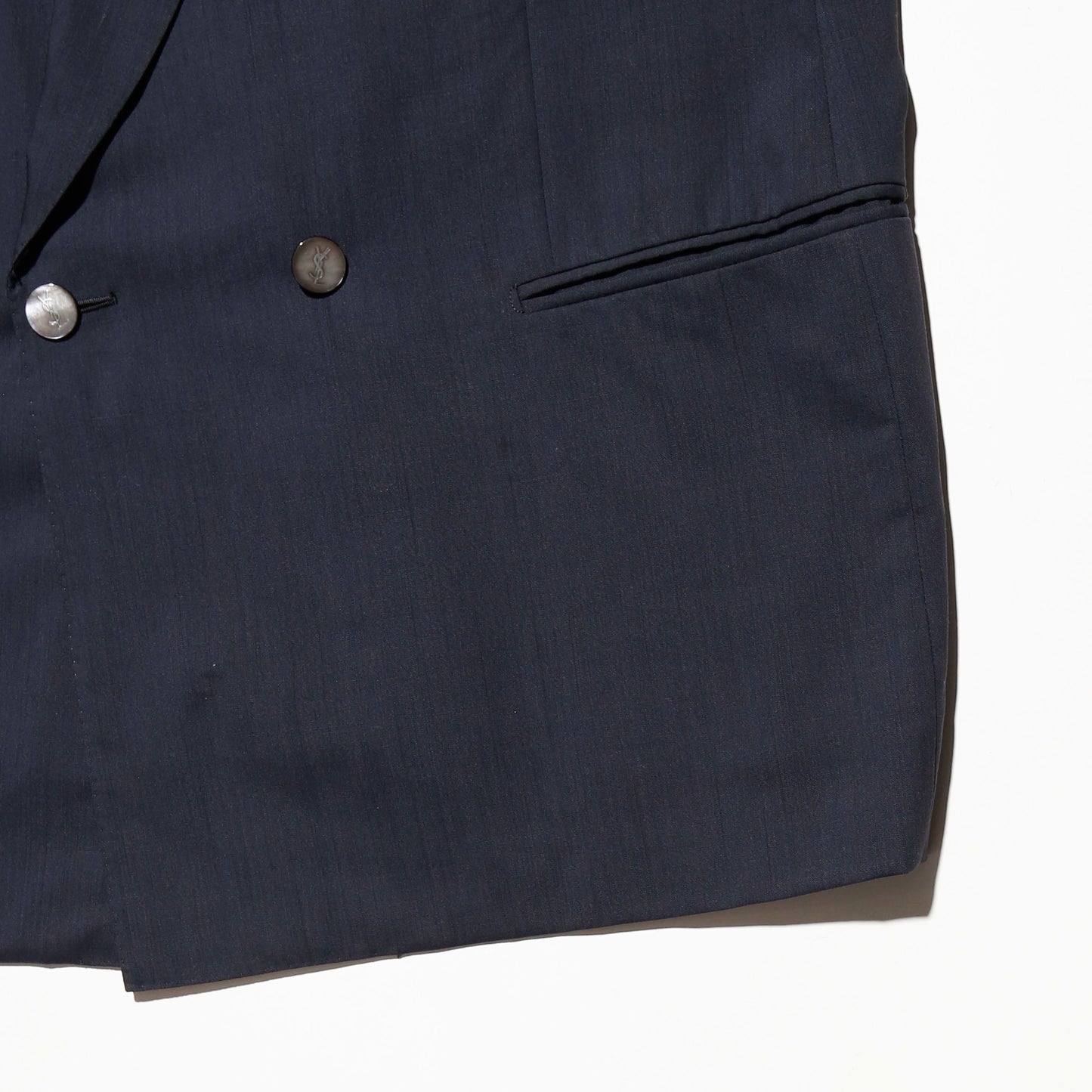 vintage 80's Yves Saint Laurent double breasted tailored jacket