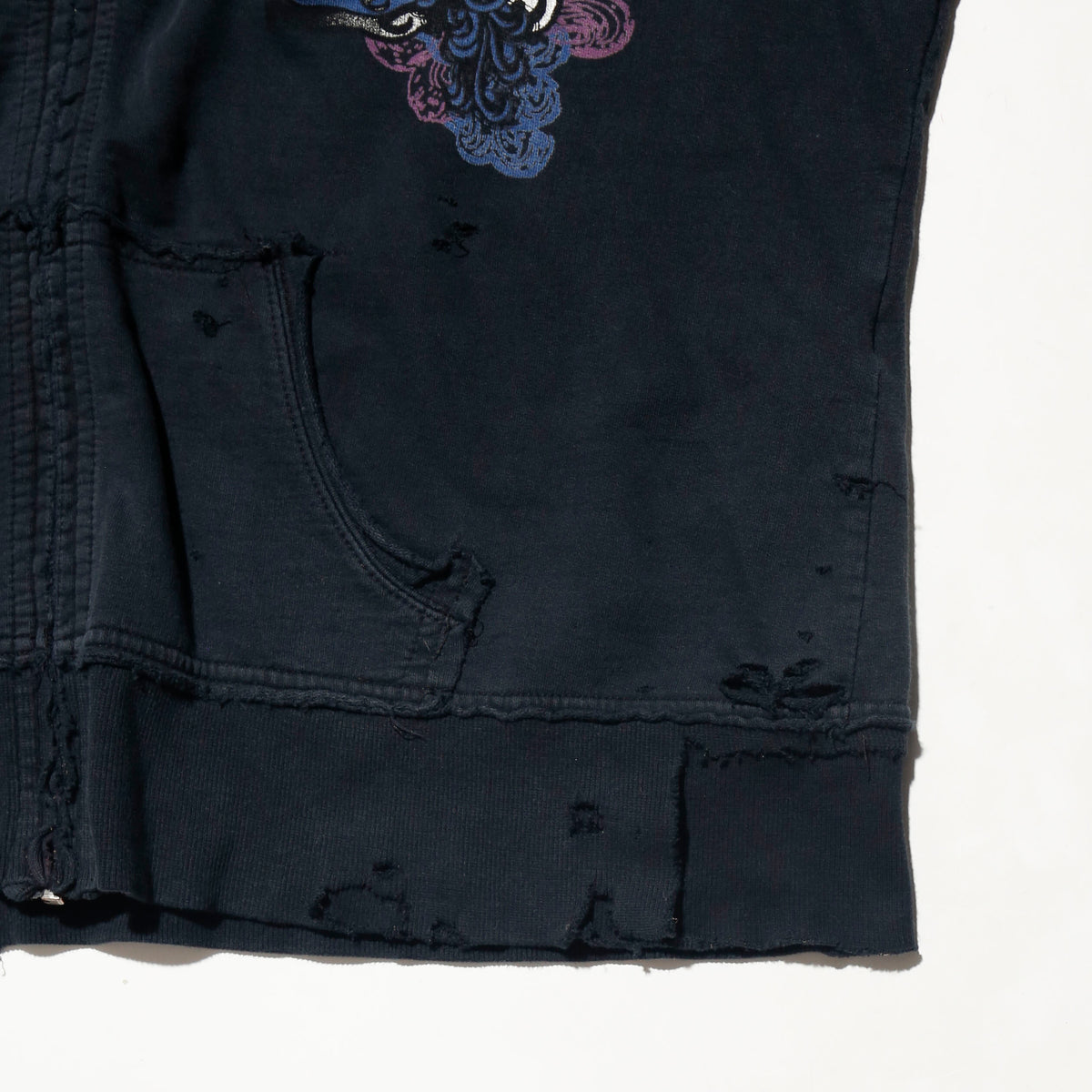 *one-off 00's harley-davidson broken tattoo hoodie