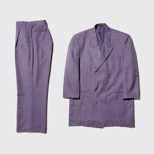 vintage lavender double breasted zoot set up