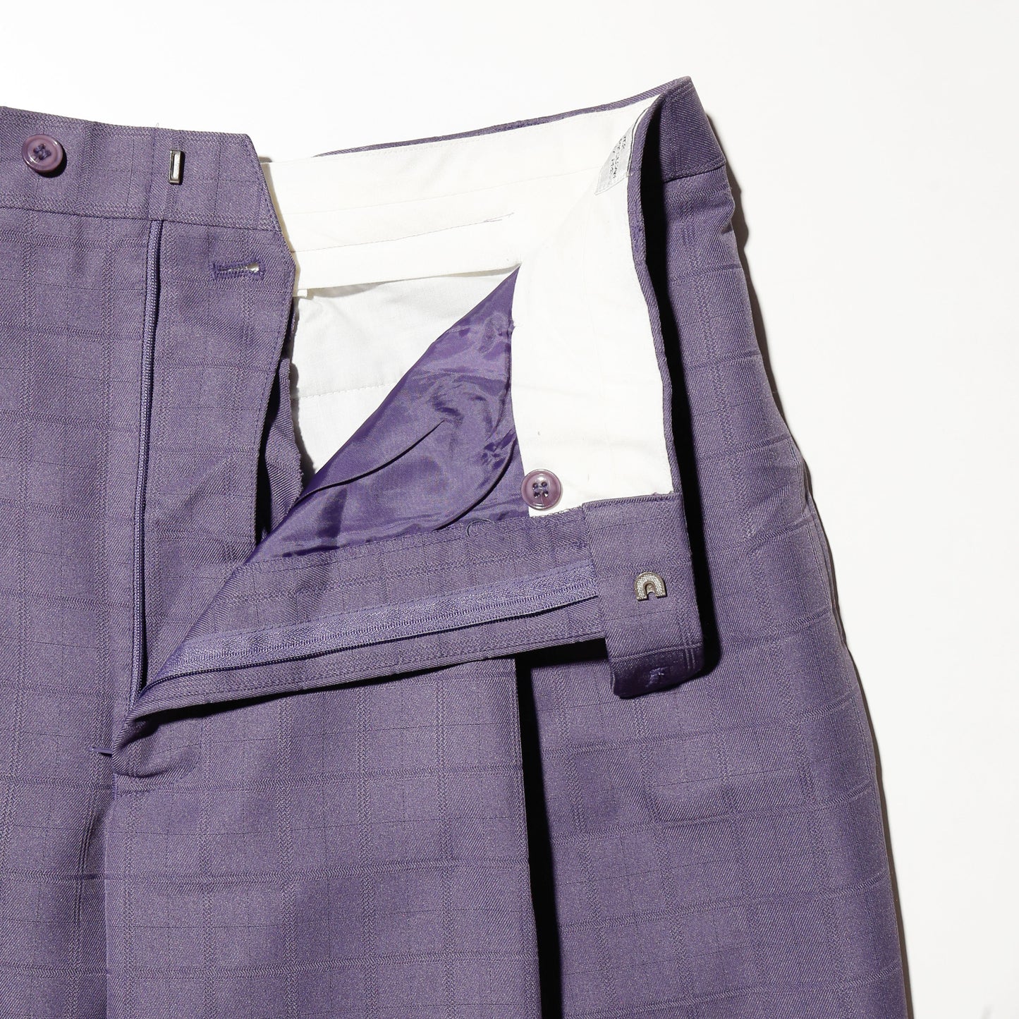 vintage lavender double breasted zoot set up