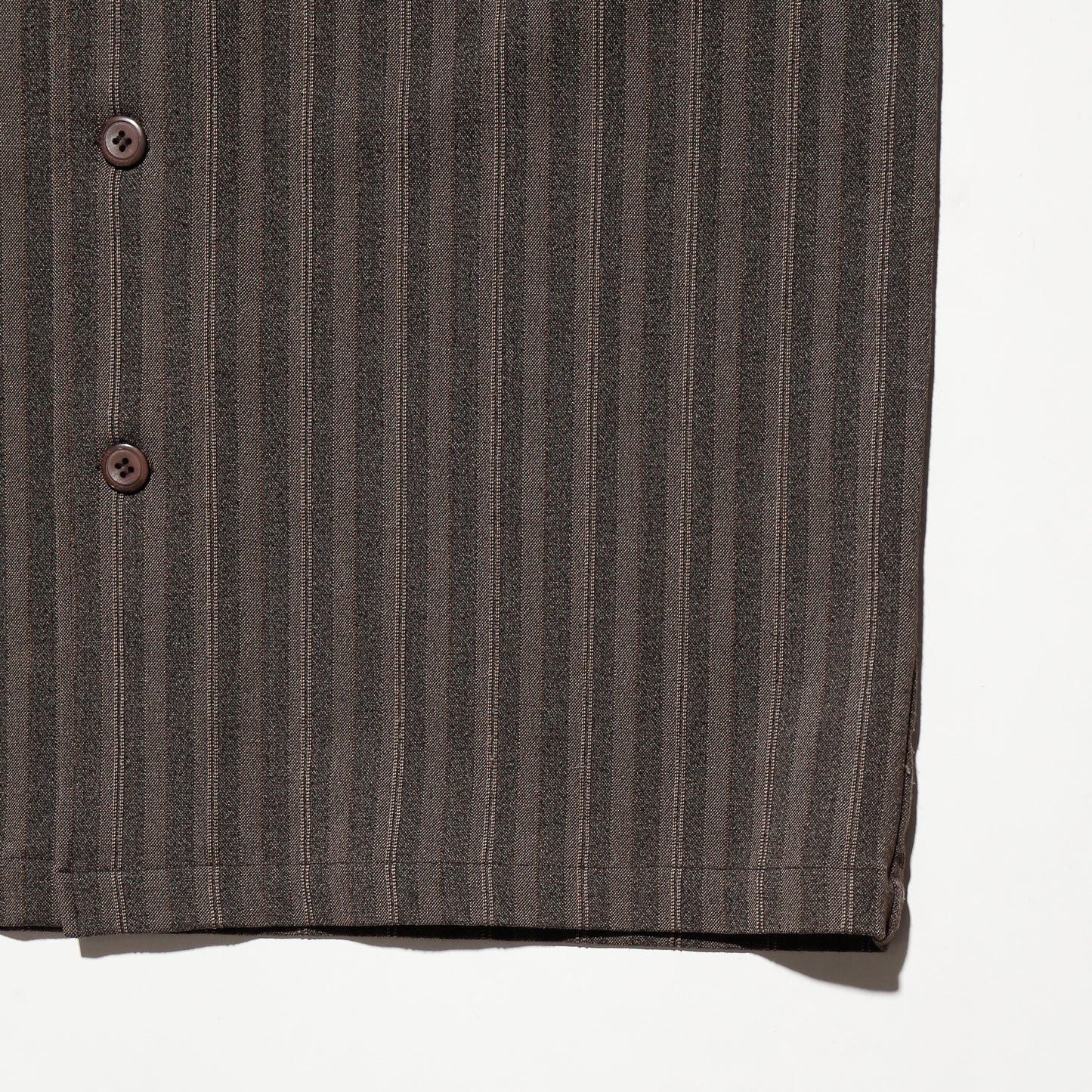 vintage switched collar stripe shirt