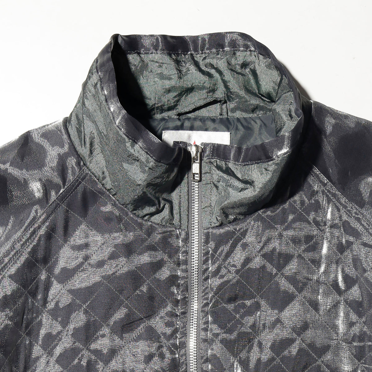 vintage metalic quilting track jacket