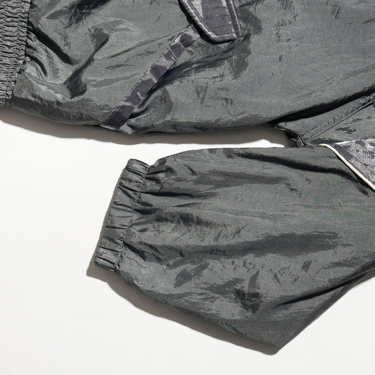 vintage metalic quilting track jacket