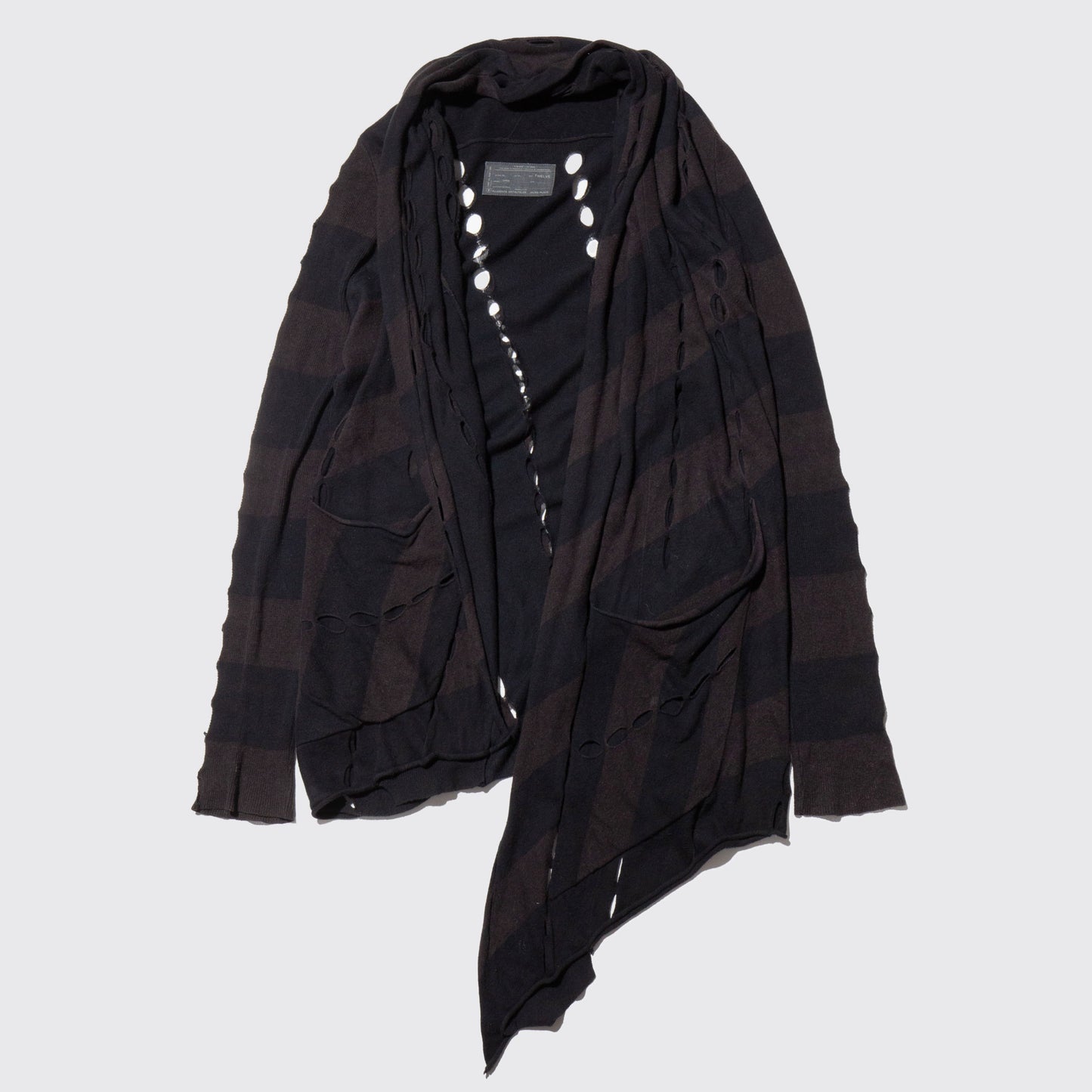 vintage allsaints border asymmetry cardigan