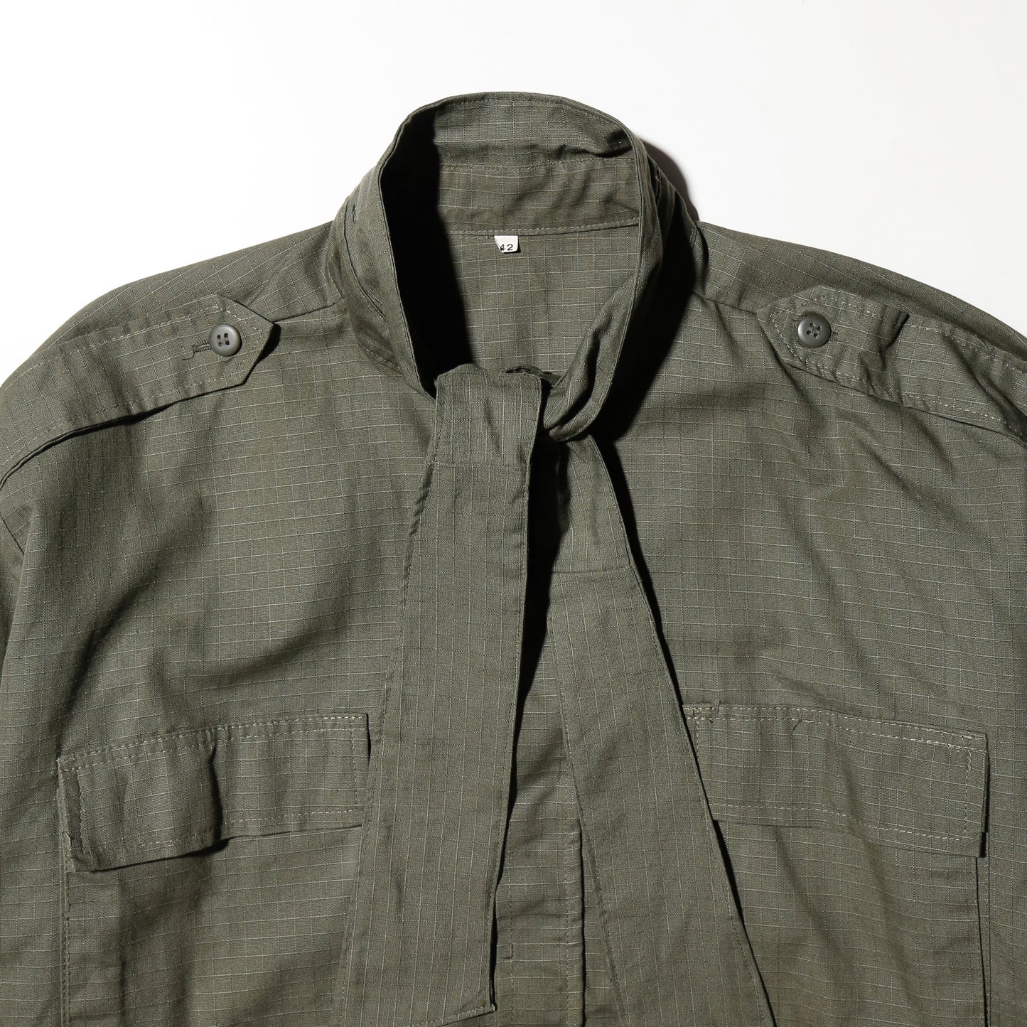 *one-off cropped bowtie field shirt